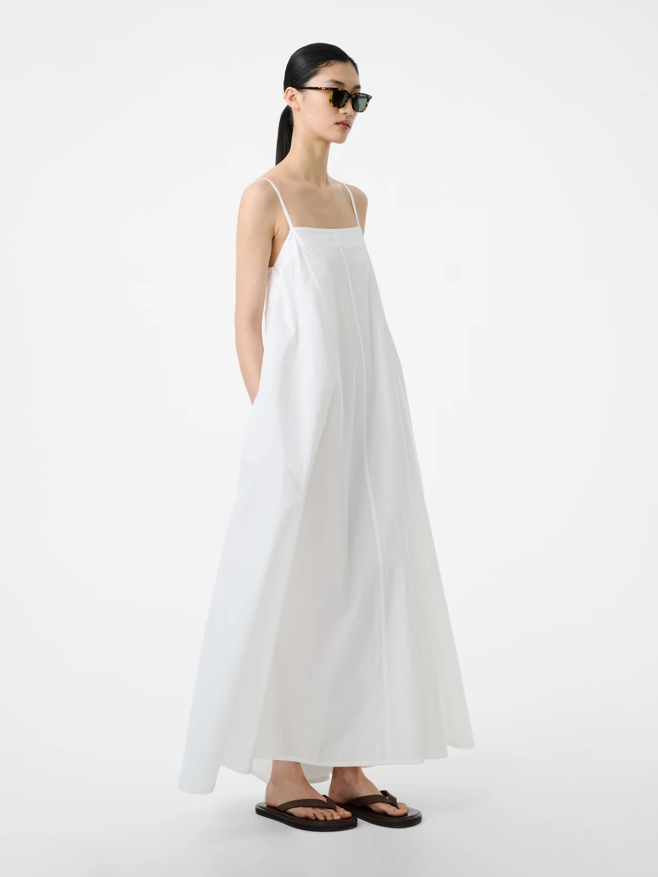 Achille Dress in Optic White - Image 4