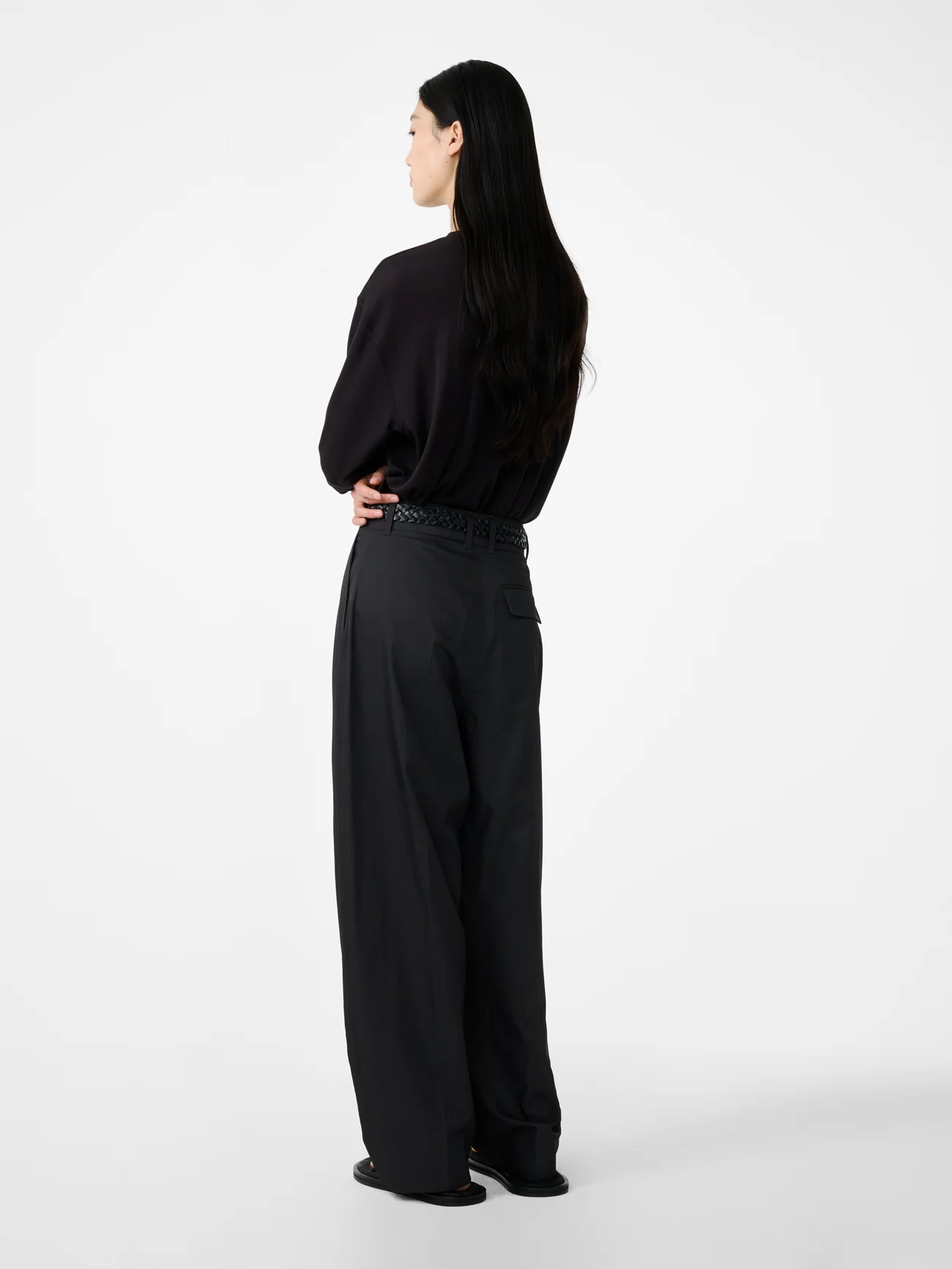 Acuna Viscose Pant in Coal - Image 4