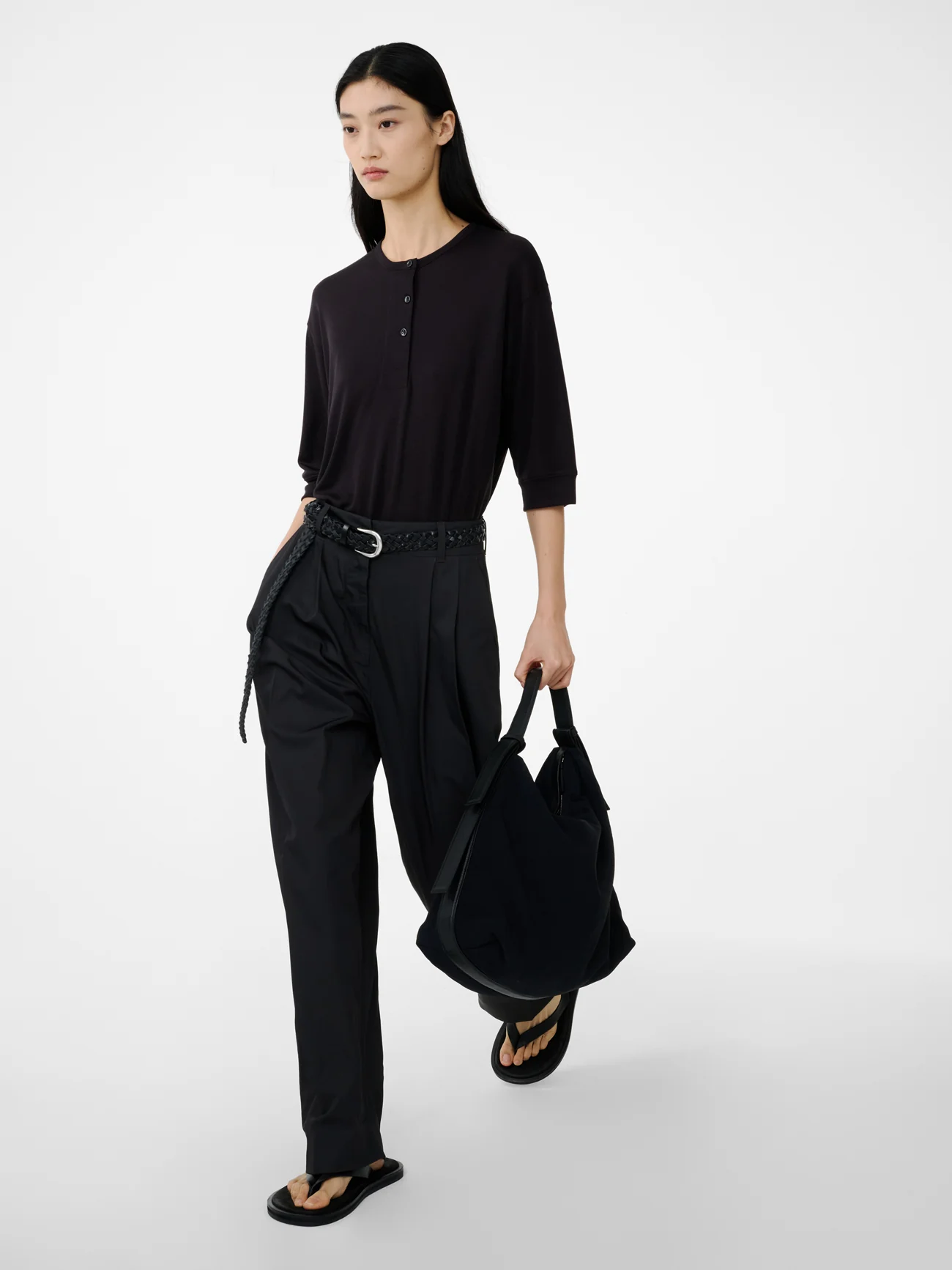 Acuna Viscose Pant in Coal - Image 5