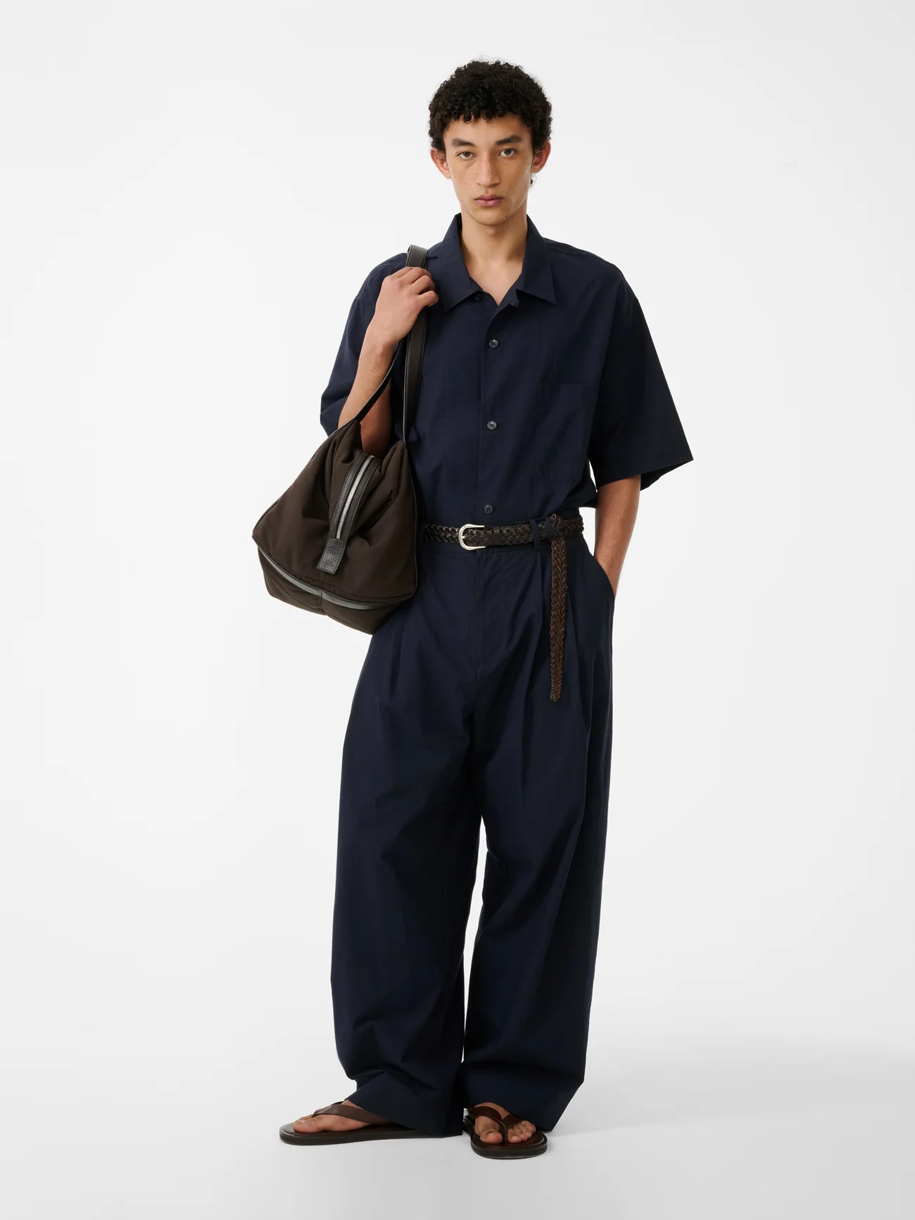 Agios Short Sleeve Shirt in Ink - Image 2