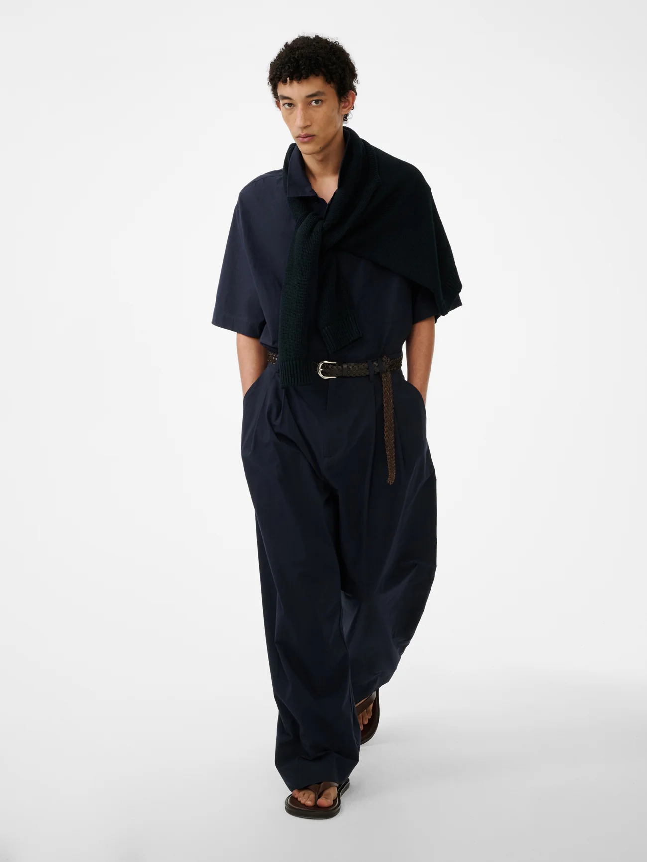 Agios Short Sleeve Shirt in Ink - Image 4