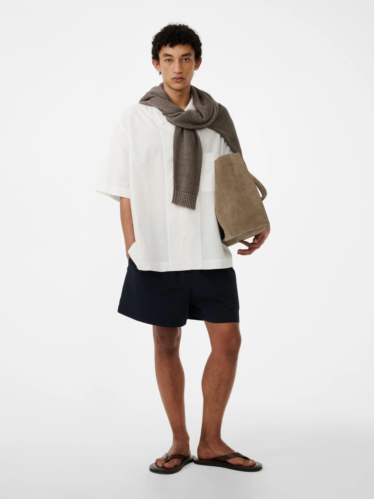Agios Short Sleeve Shirt in Optic White