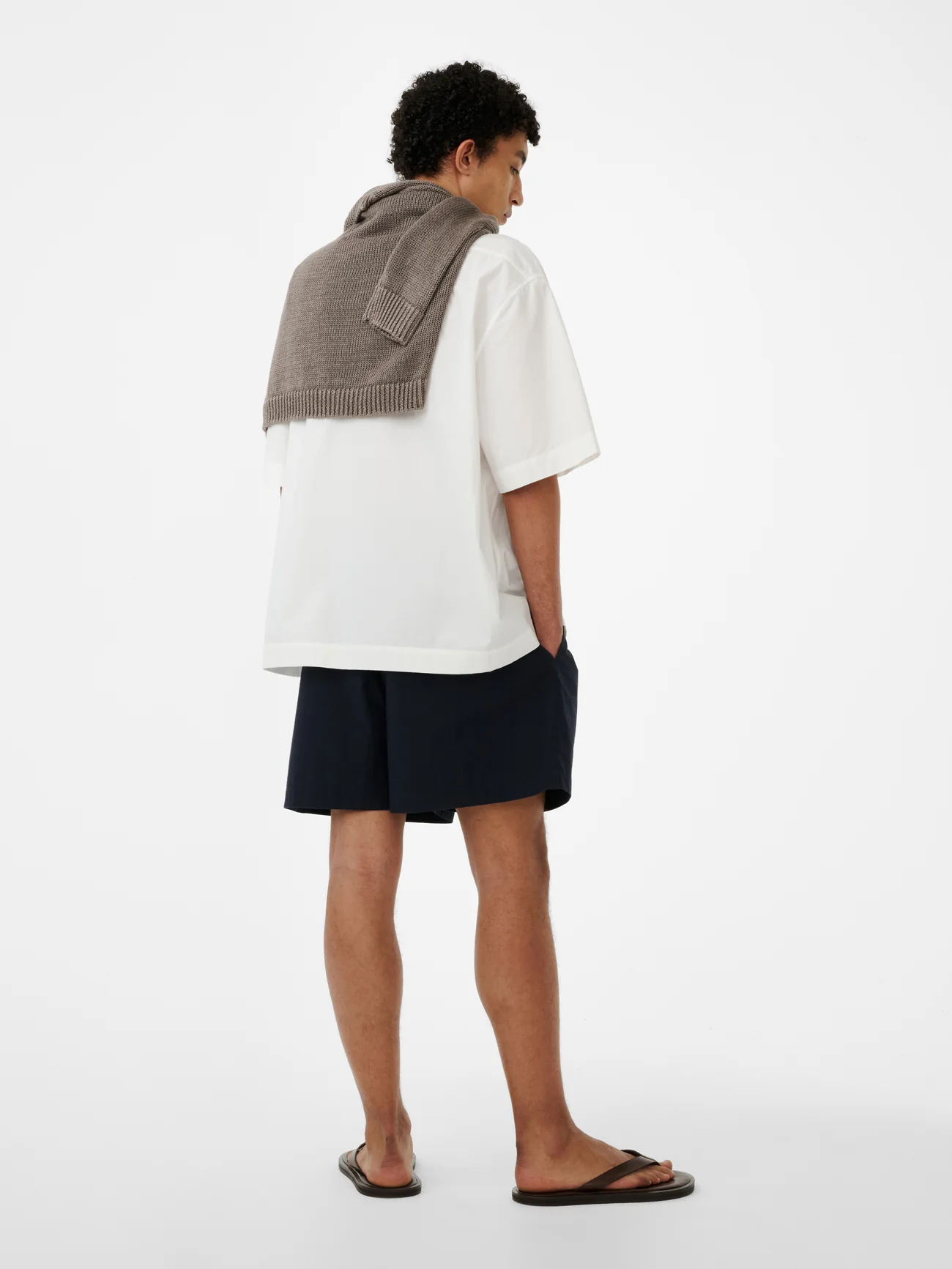 Agios Short Sleeve Shirt in Optic White - Image 3
