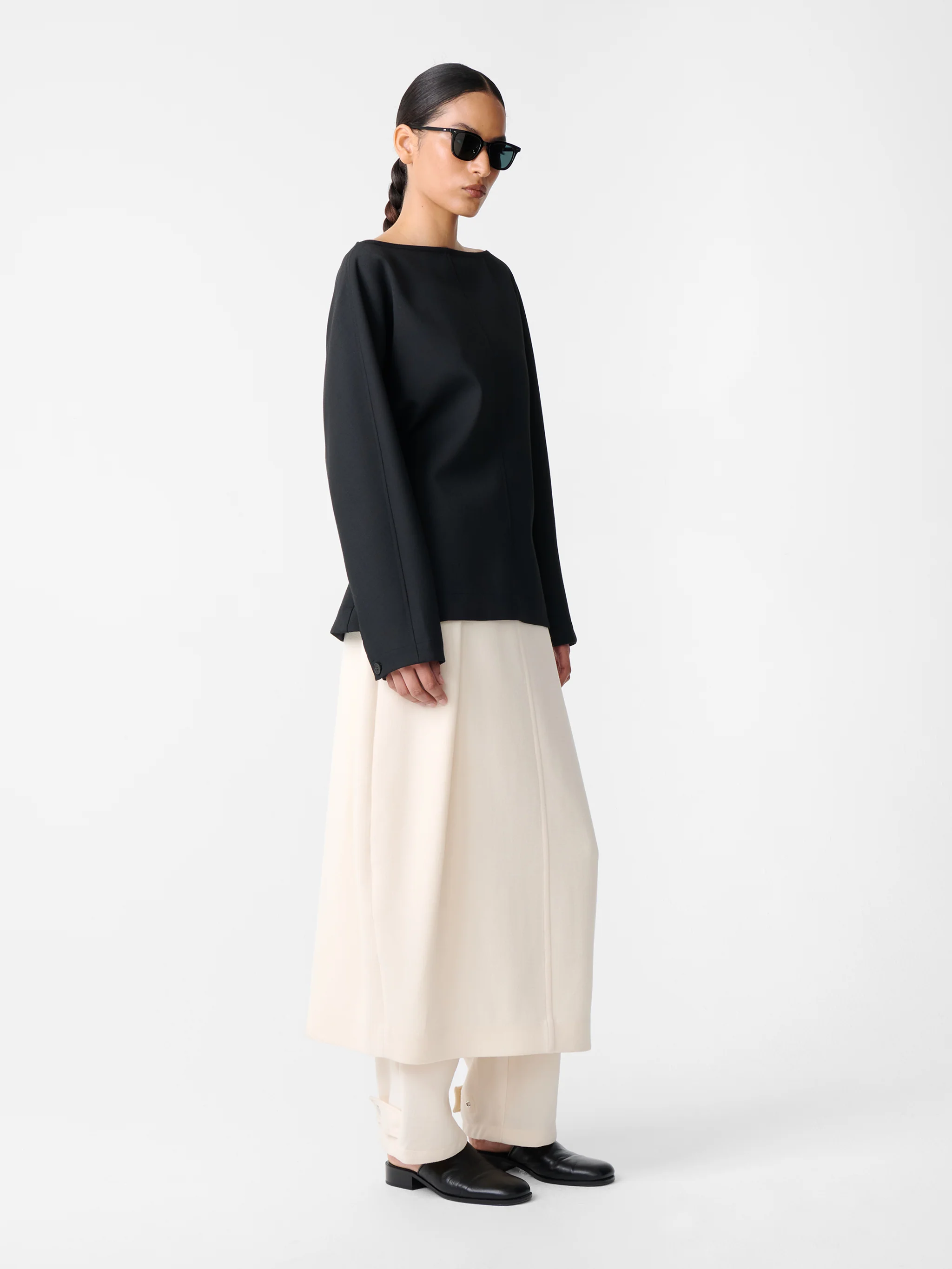 Aru Skirt in Chalk - Image 3