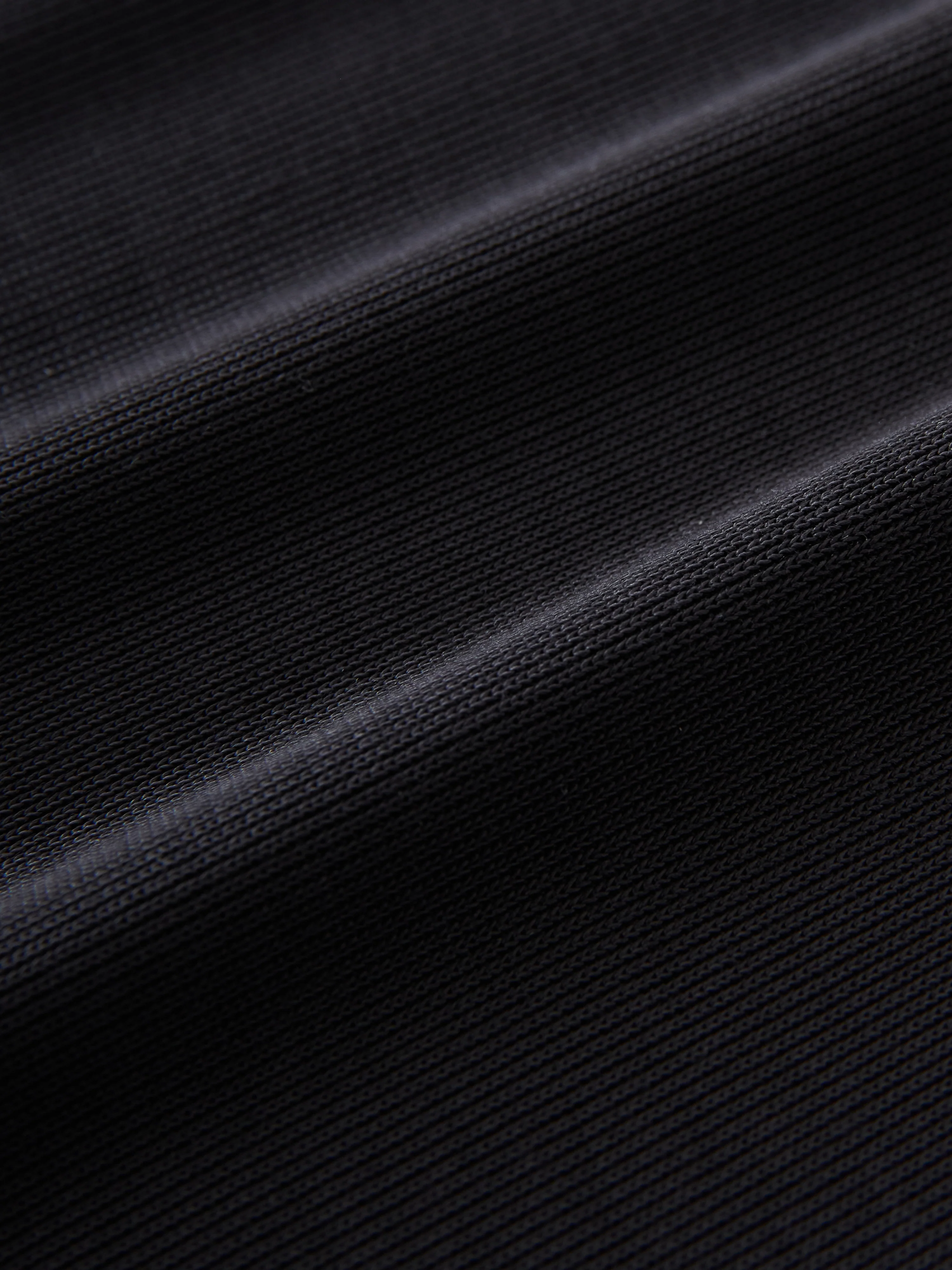 Banner Jersey Dress in Darkest Navy - Image 6