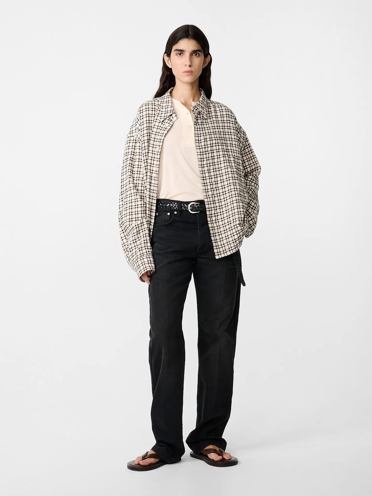 Barra Straight Leg Denim Pant in Faded Black Wash