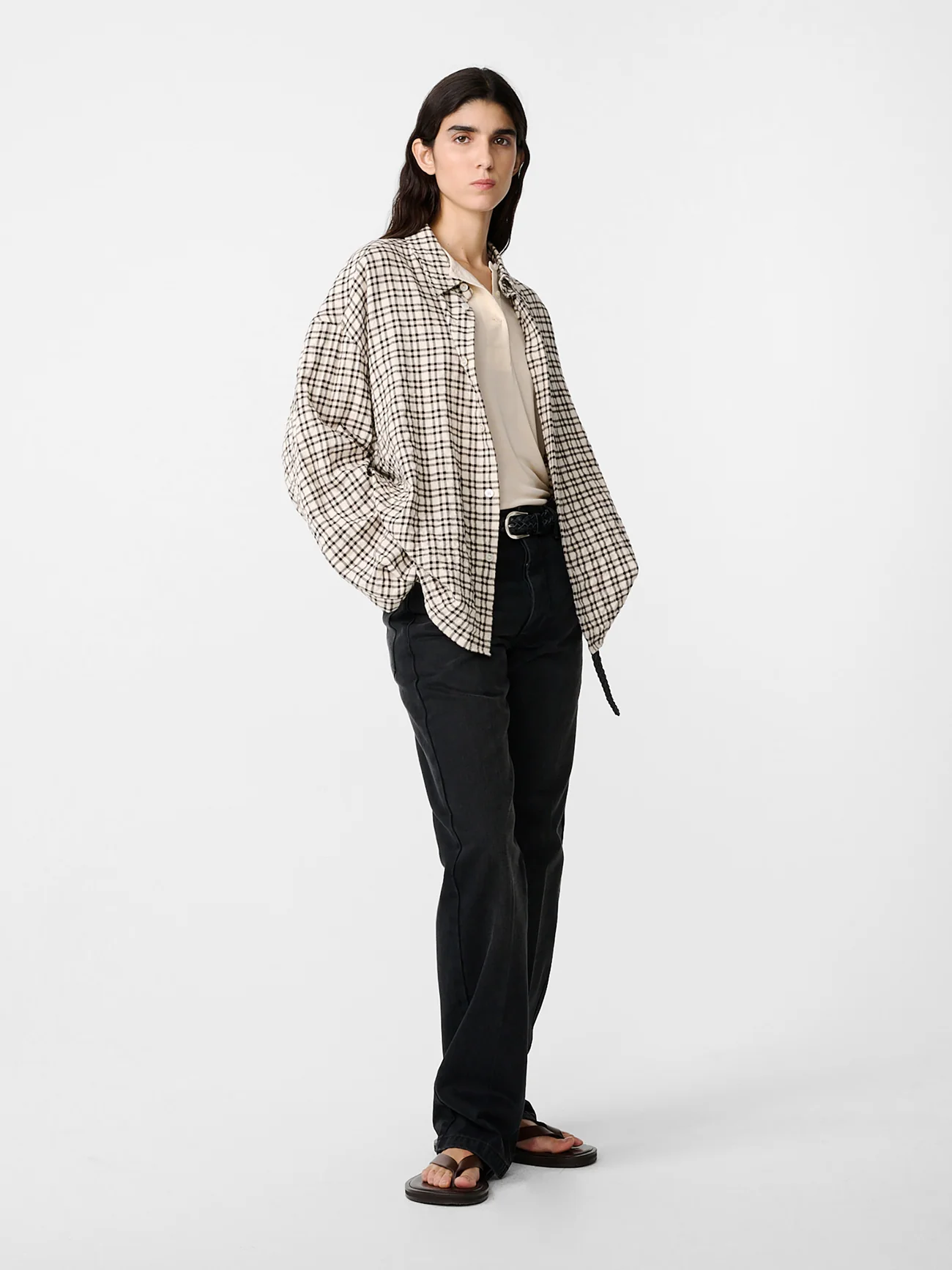 Barra Straight Leg Denim Pant in Faded Black Wash - Image 2