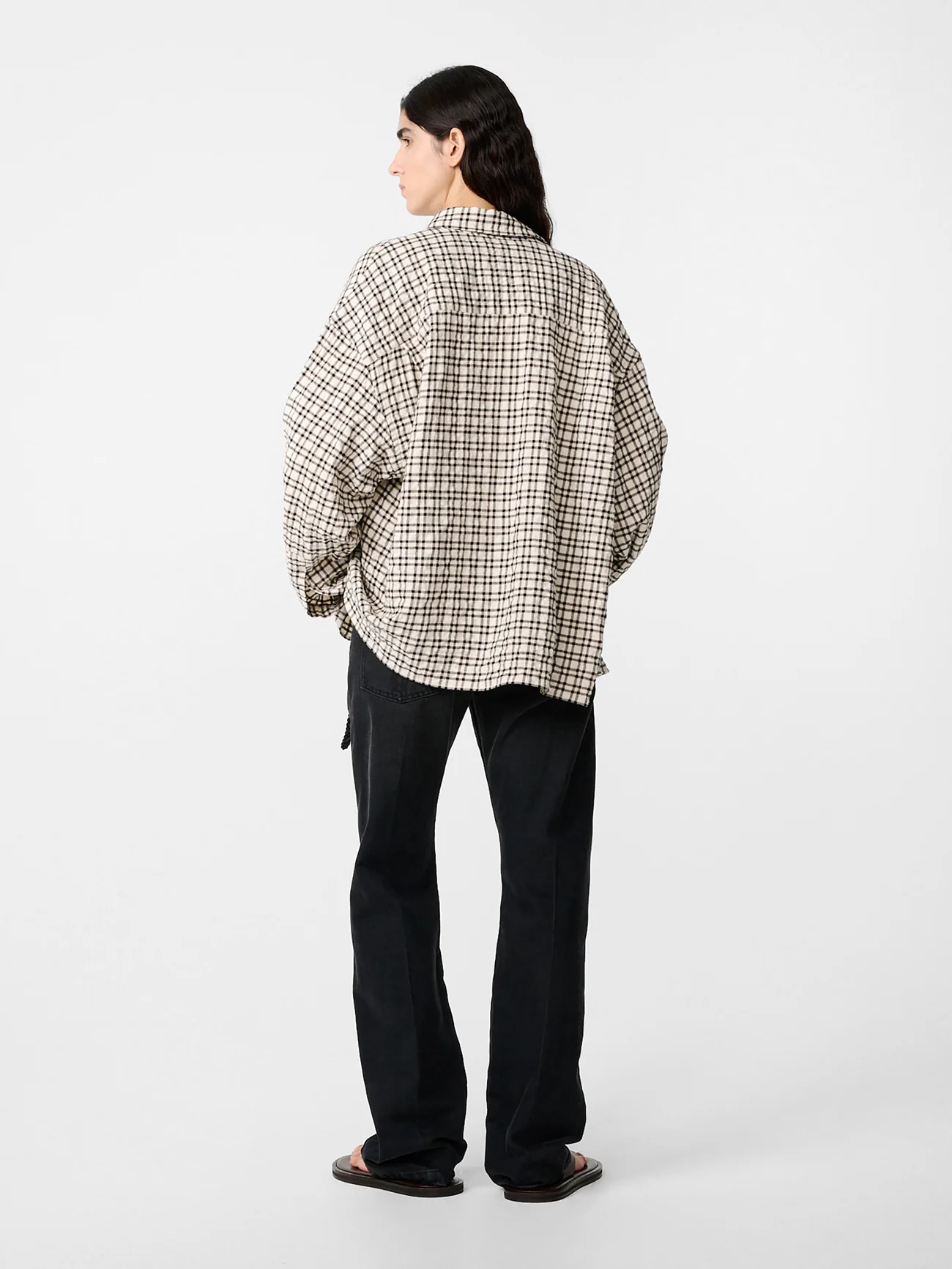 Barra Straight Leg Denim Pant in Faded Black Wash - Image 3