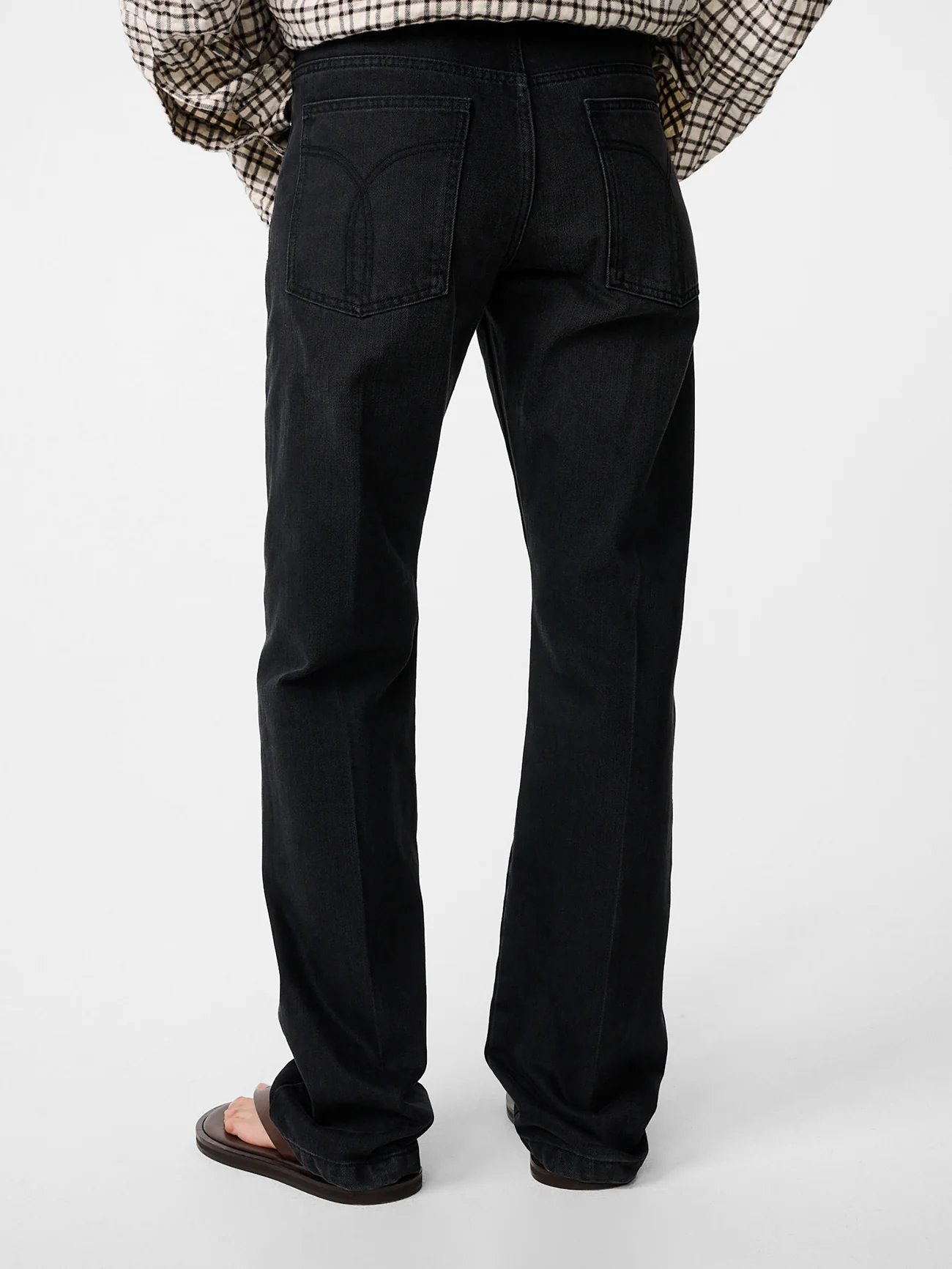 Barra Straight Leg Denim Pant in Faded Black Wash - Image 6