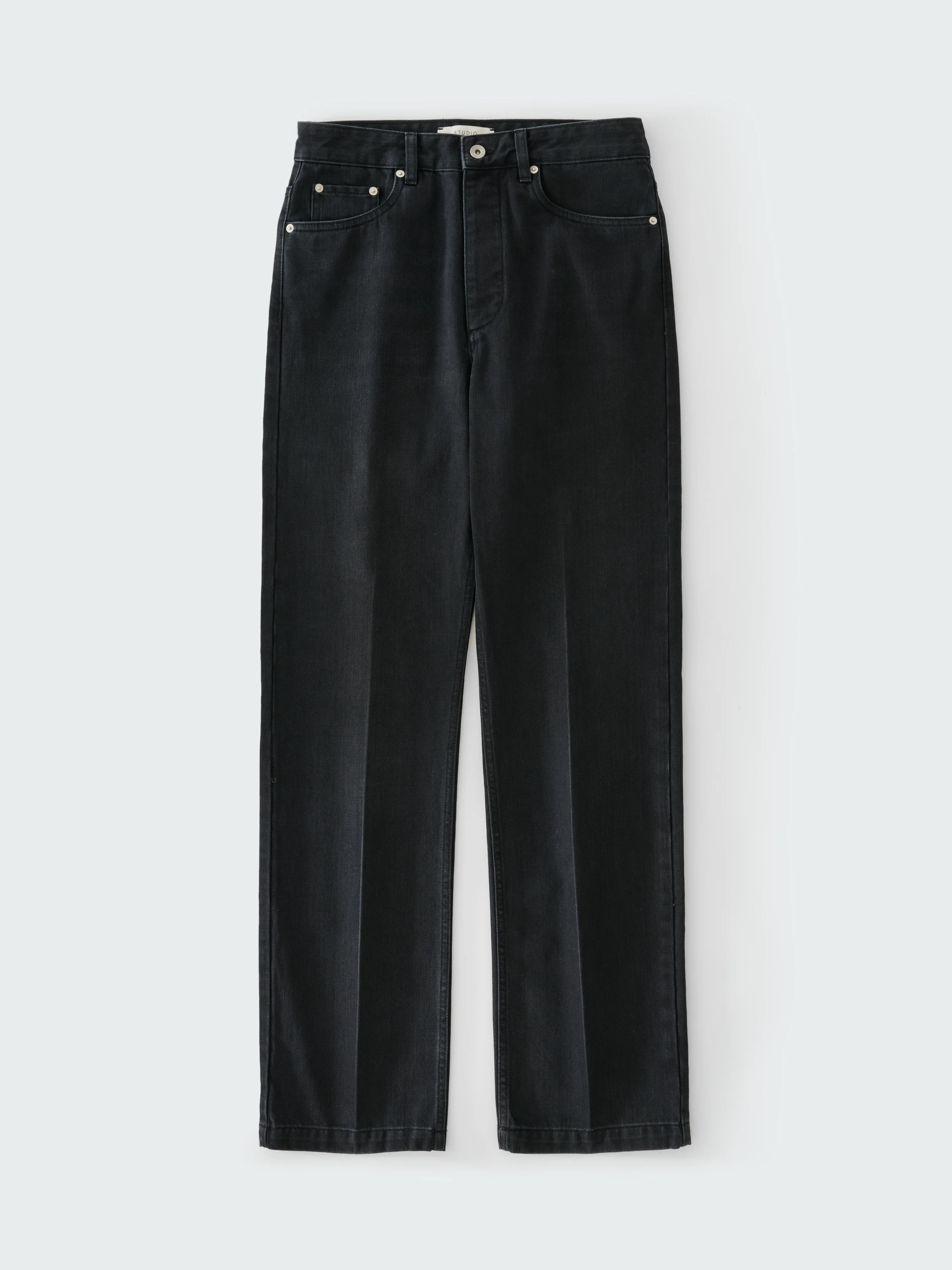 Barra Straight Leg Denim Pant in Faded Black Wash - Image 7