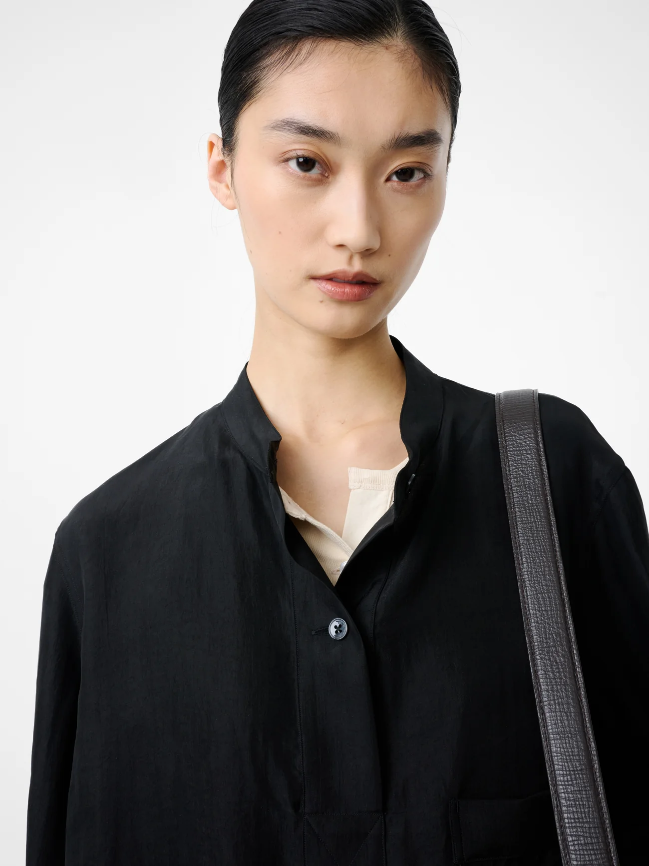 Baye Twill Polo Shirt in Black - Image 6