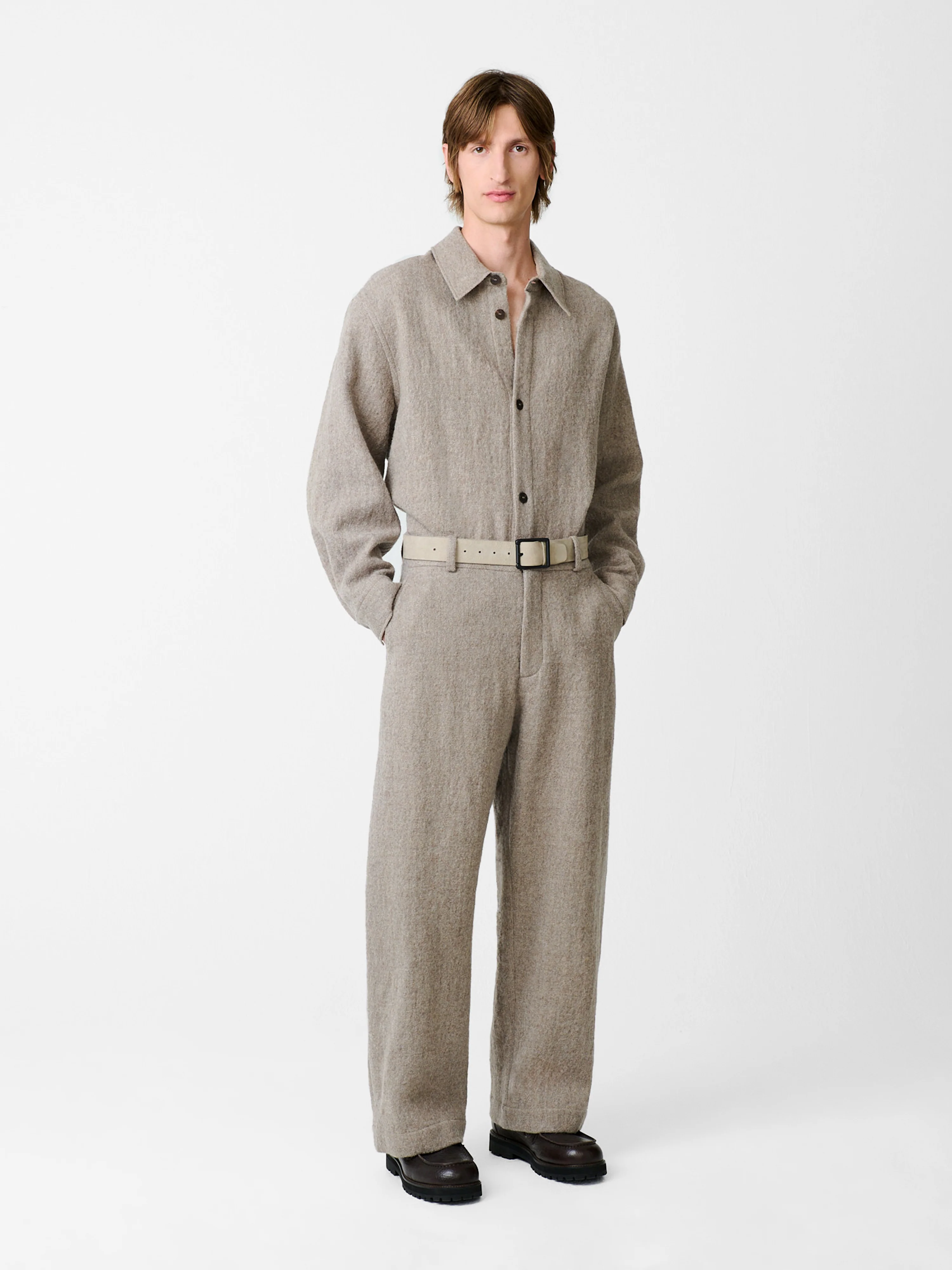 Bosworth Wool Pant in Feather - Image 3