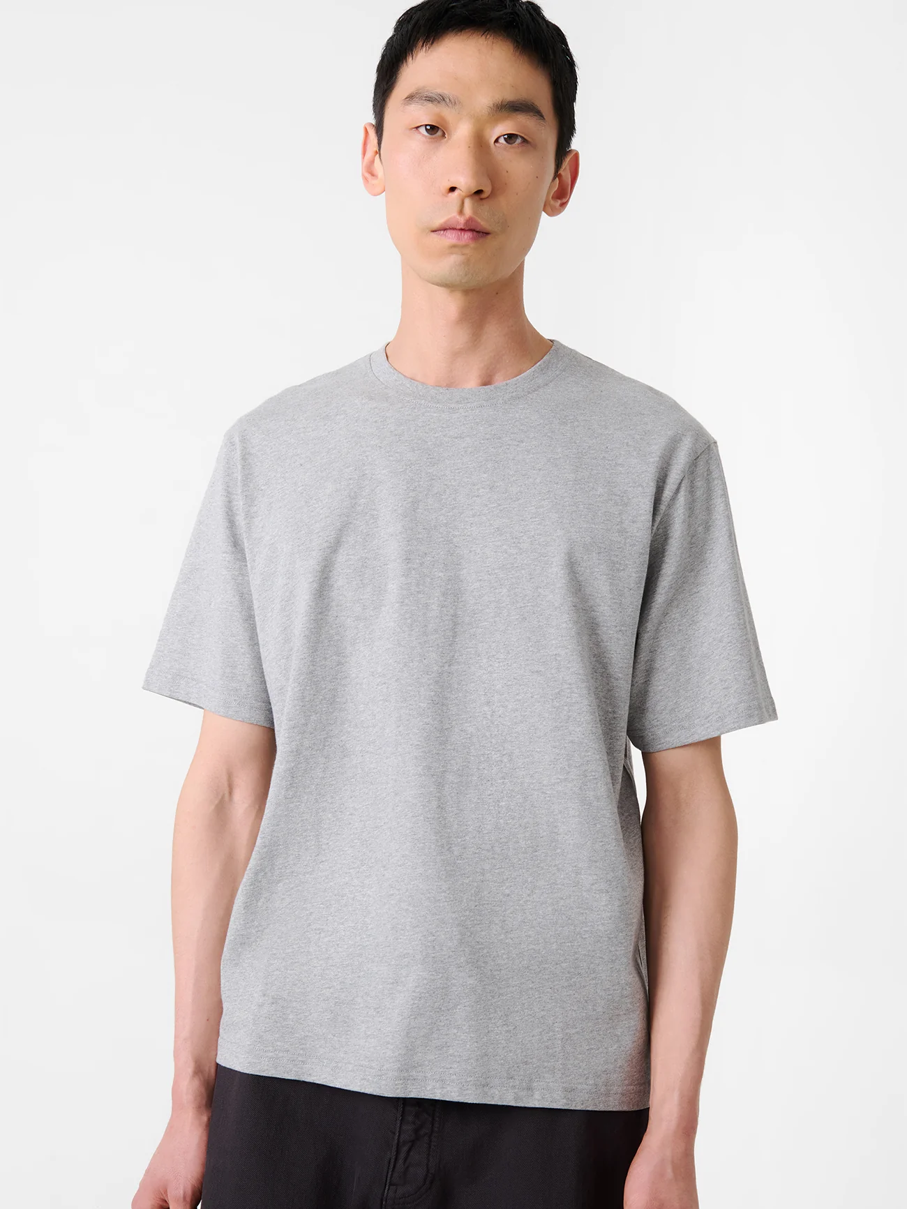 Bric T-Shirt in Grey Marl - Image 4