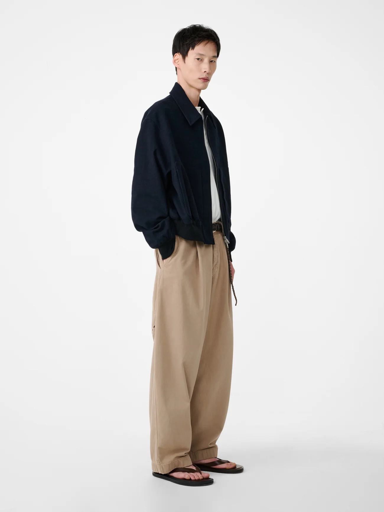 Bridges Wide Leg Denim Pant in Parcel