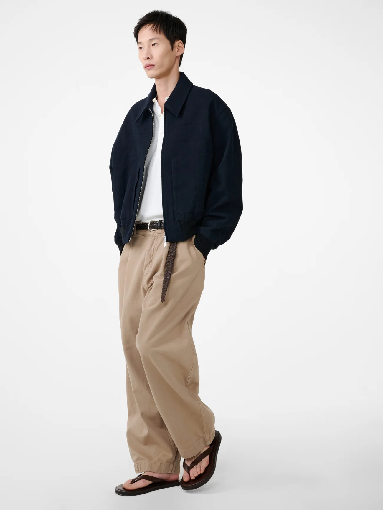 Bridges Wide Leg Denim Pant in Parcel - Image 3
