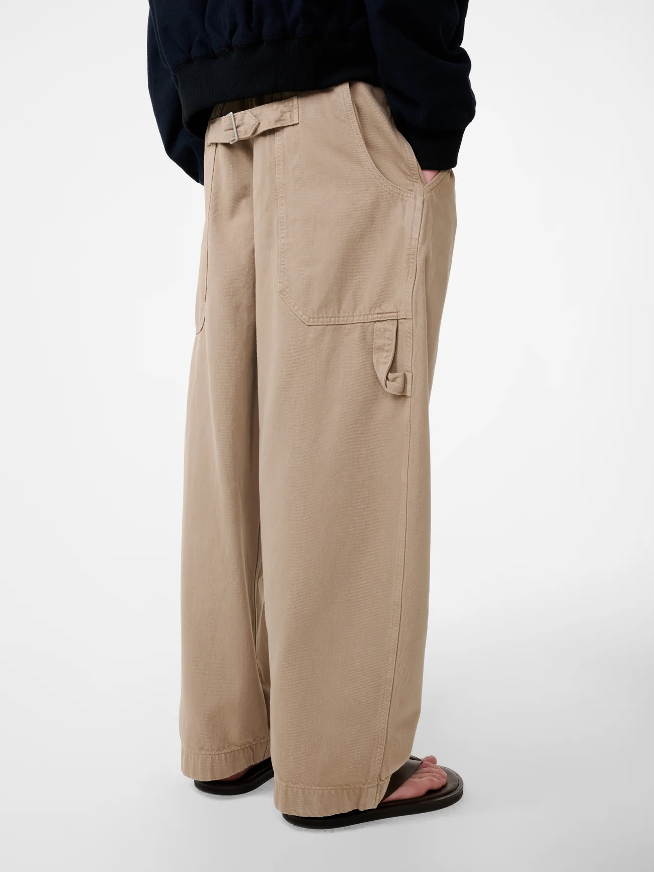 Bridges Wide Leg Denim Pant in Parcel - Image 5