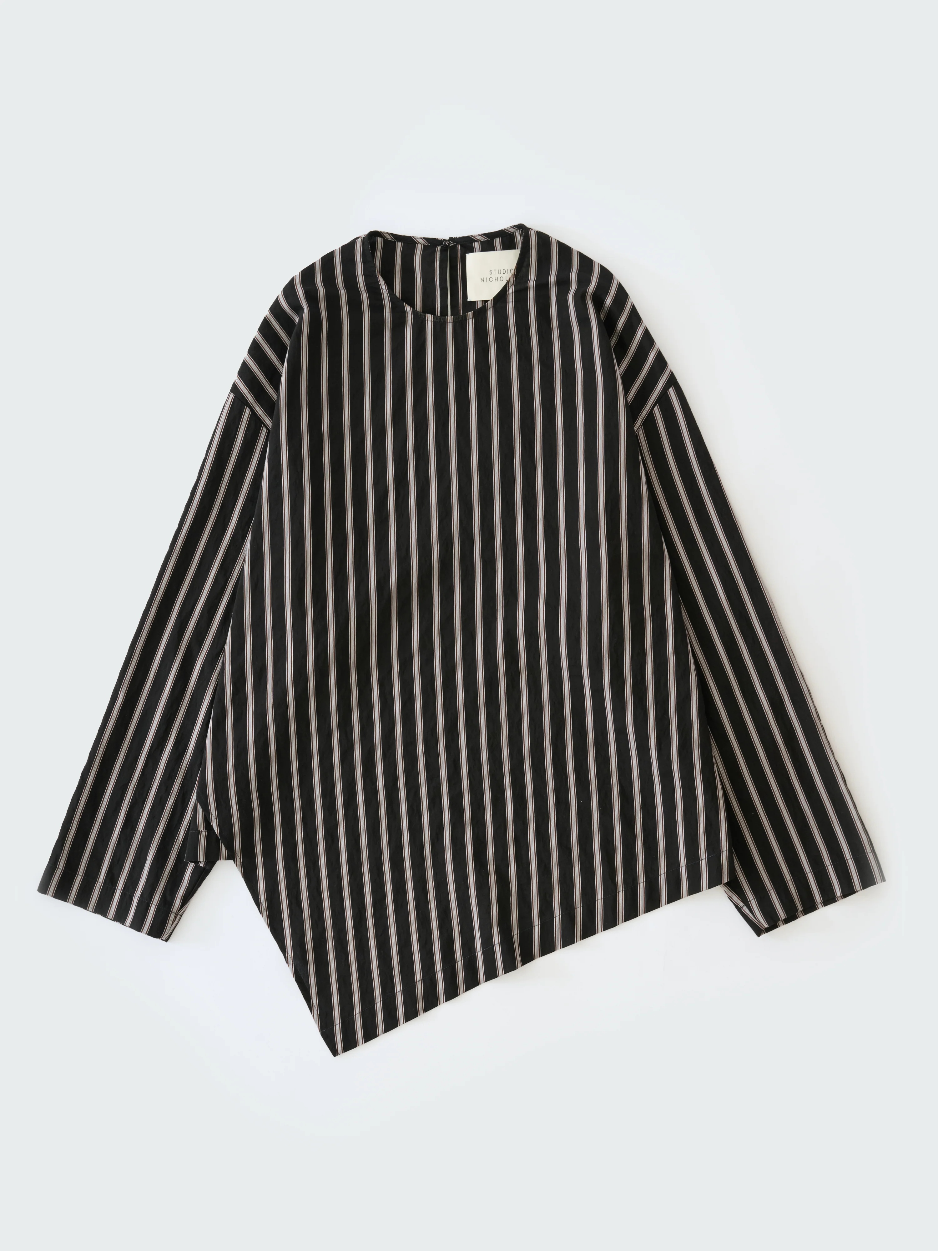 Bute Stripe Top in Darkest Navy Stripe - Image 7