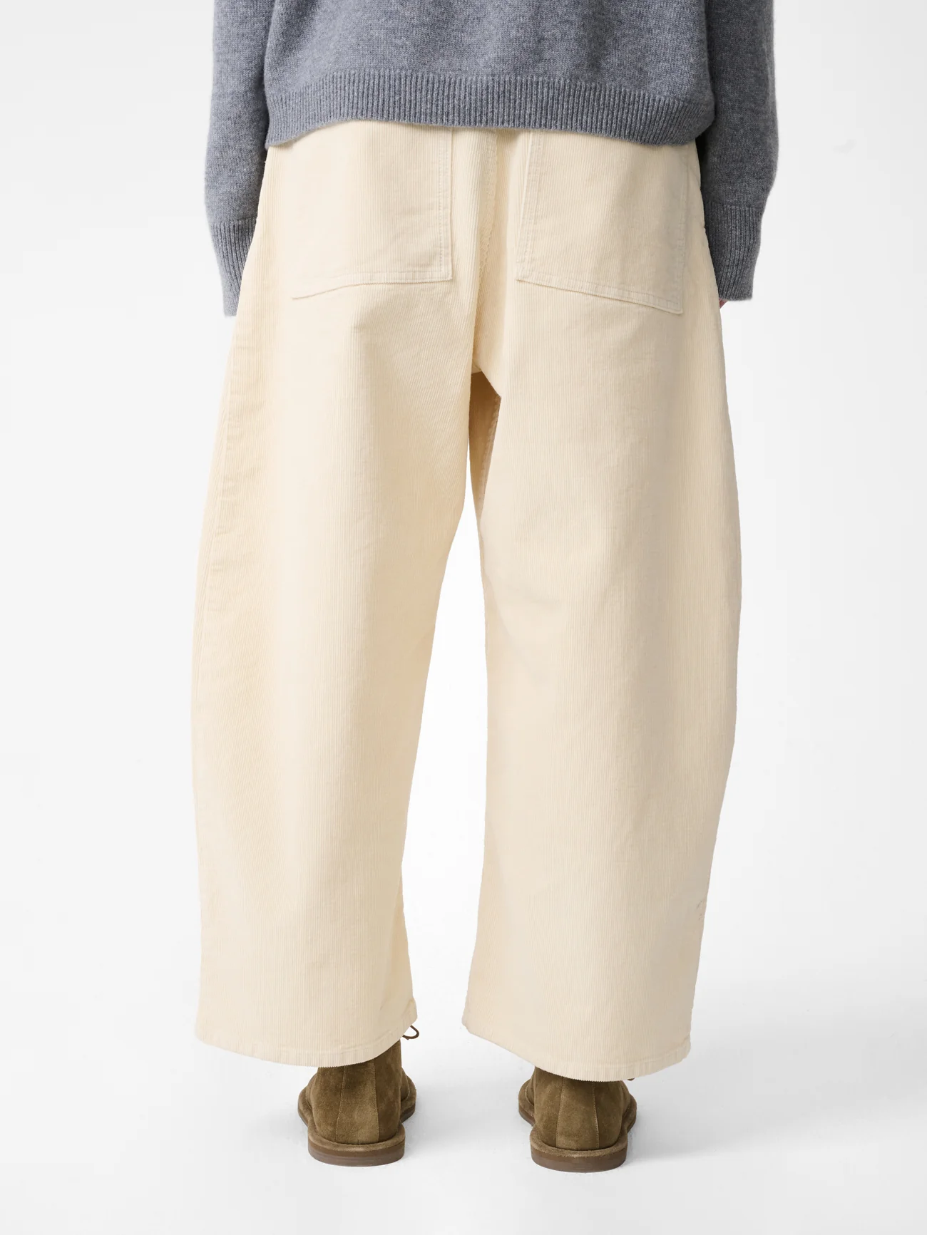 Chalco Corduroy Wide Leg Pant in Panna - Image 7
