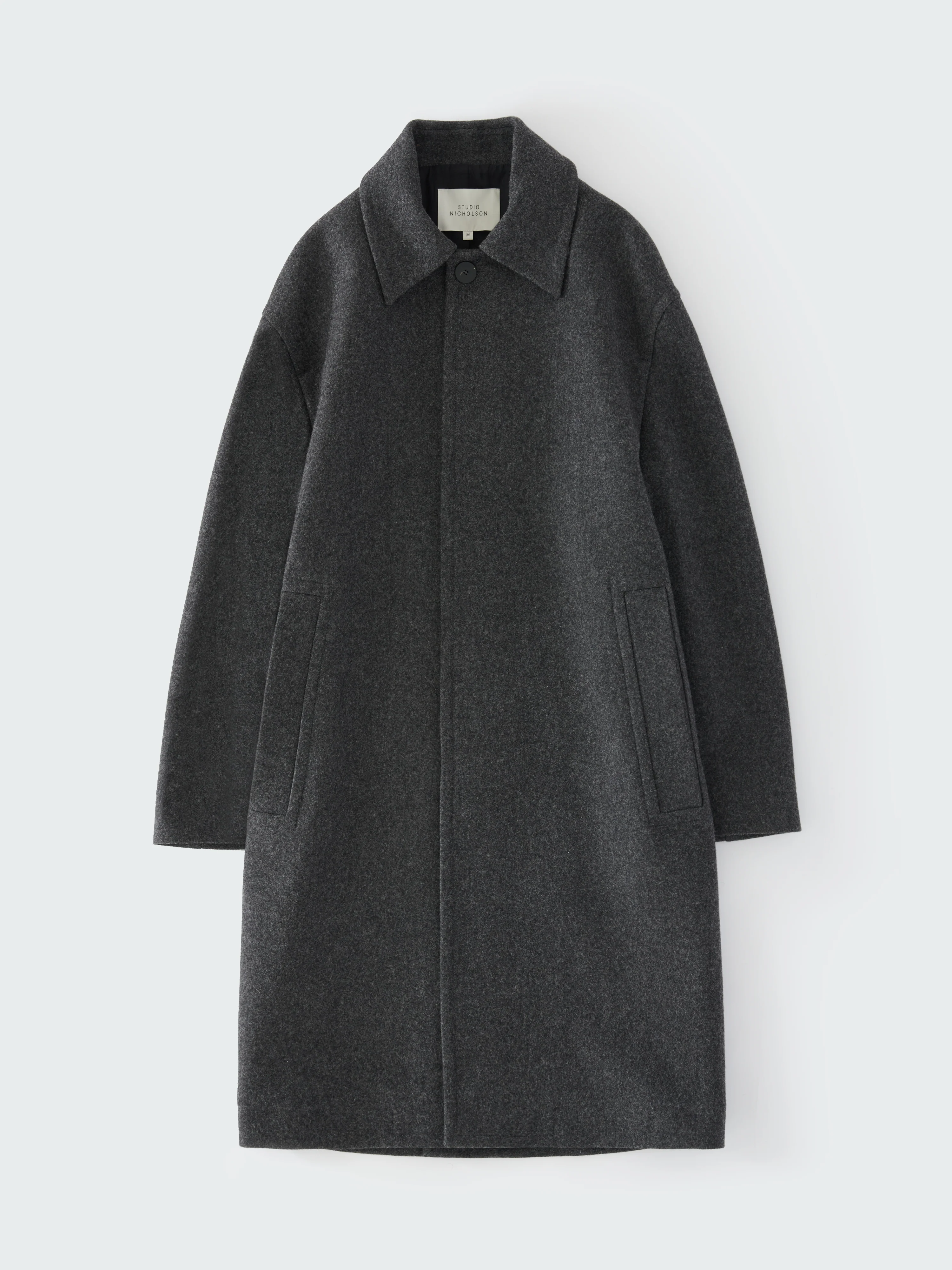 Cover Coat in Charcoal Marl - Image 7