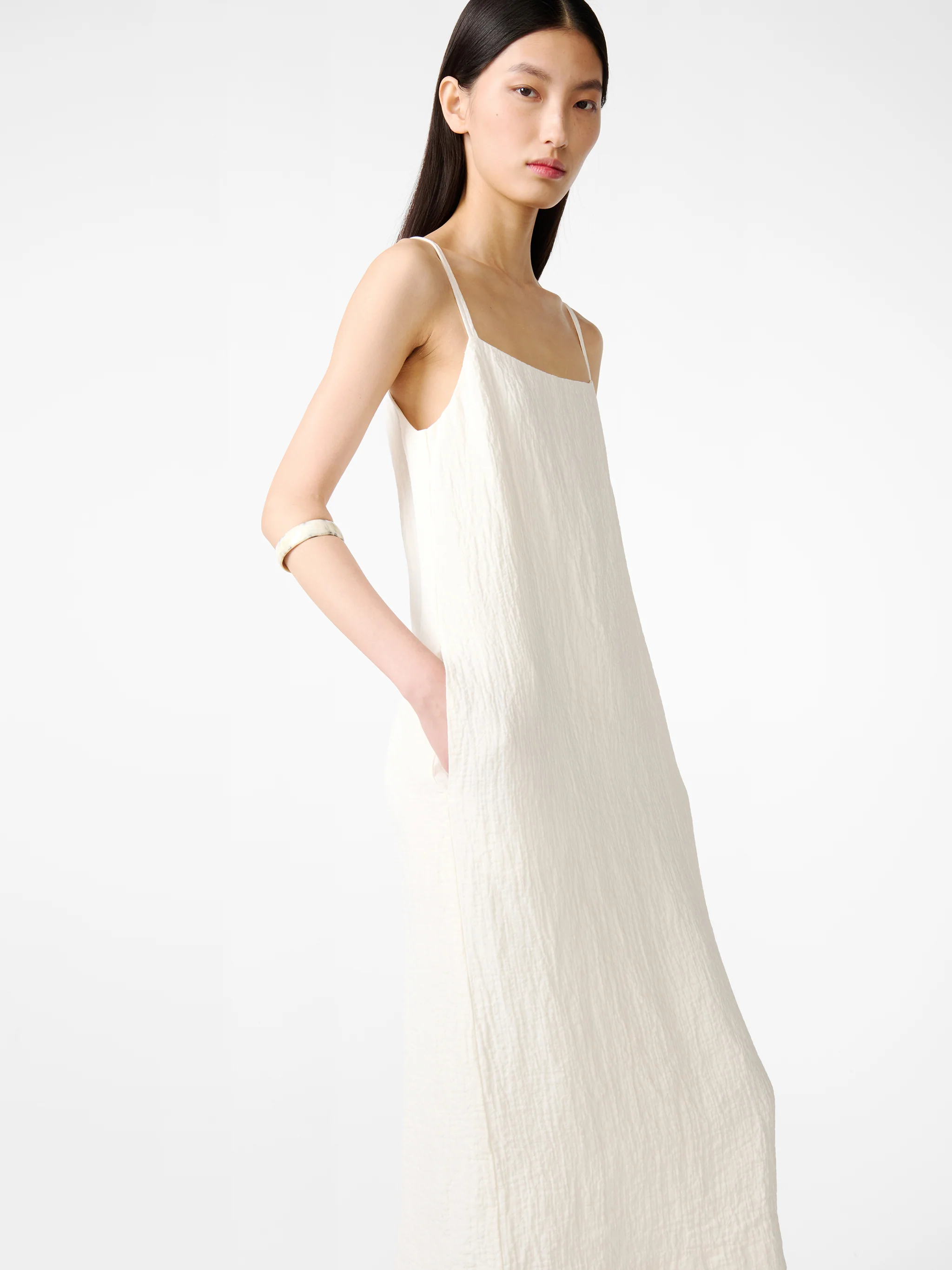 Danae Dress in Parchment - Image 2