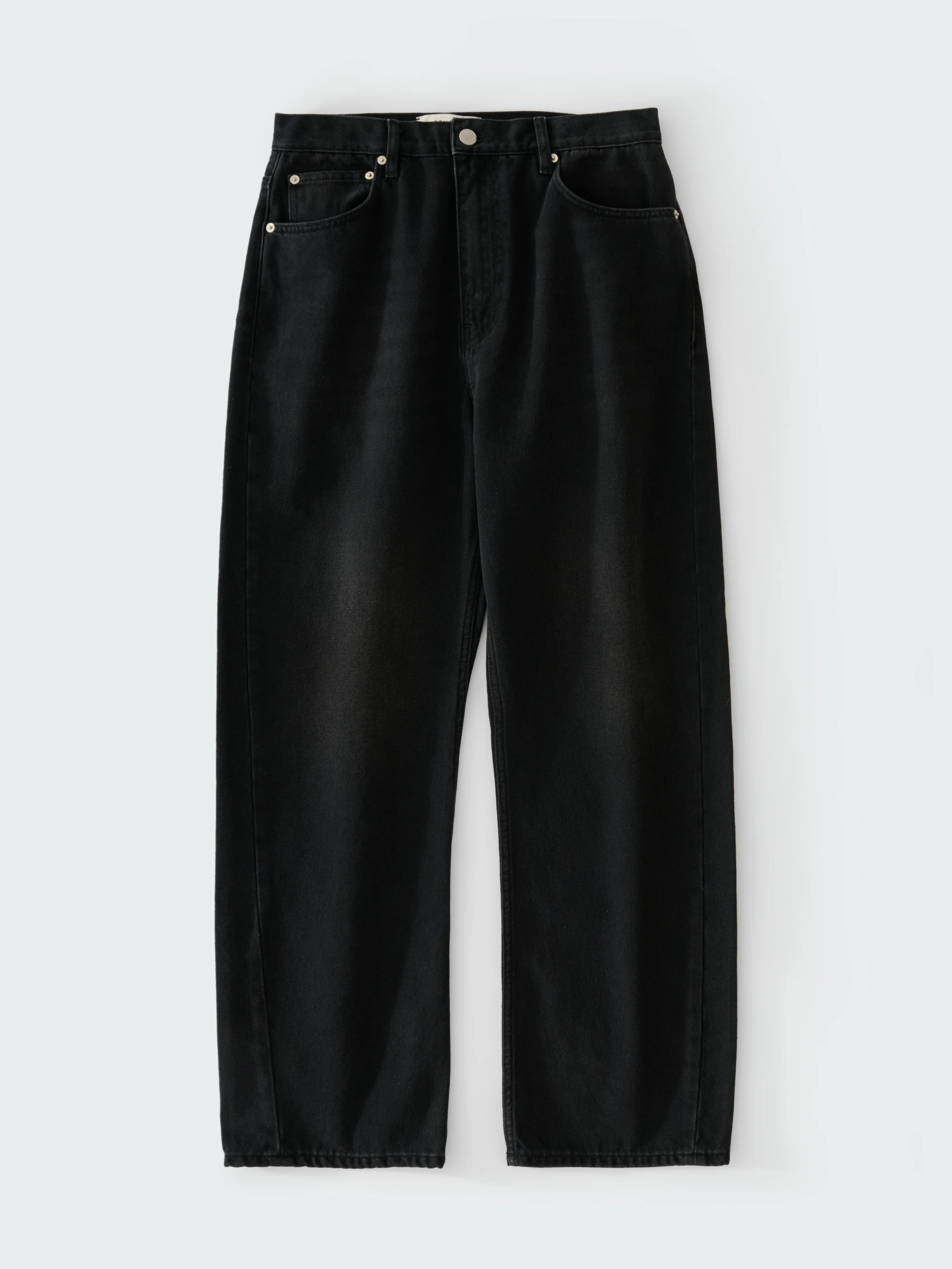 Denjo Straight Leg Denim Pant in Washed Black - Image 8