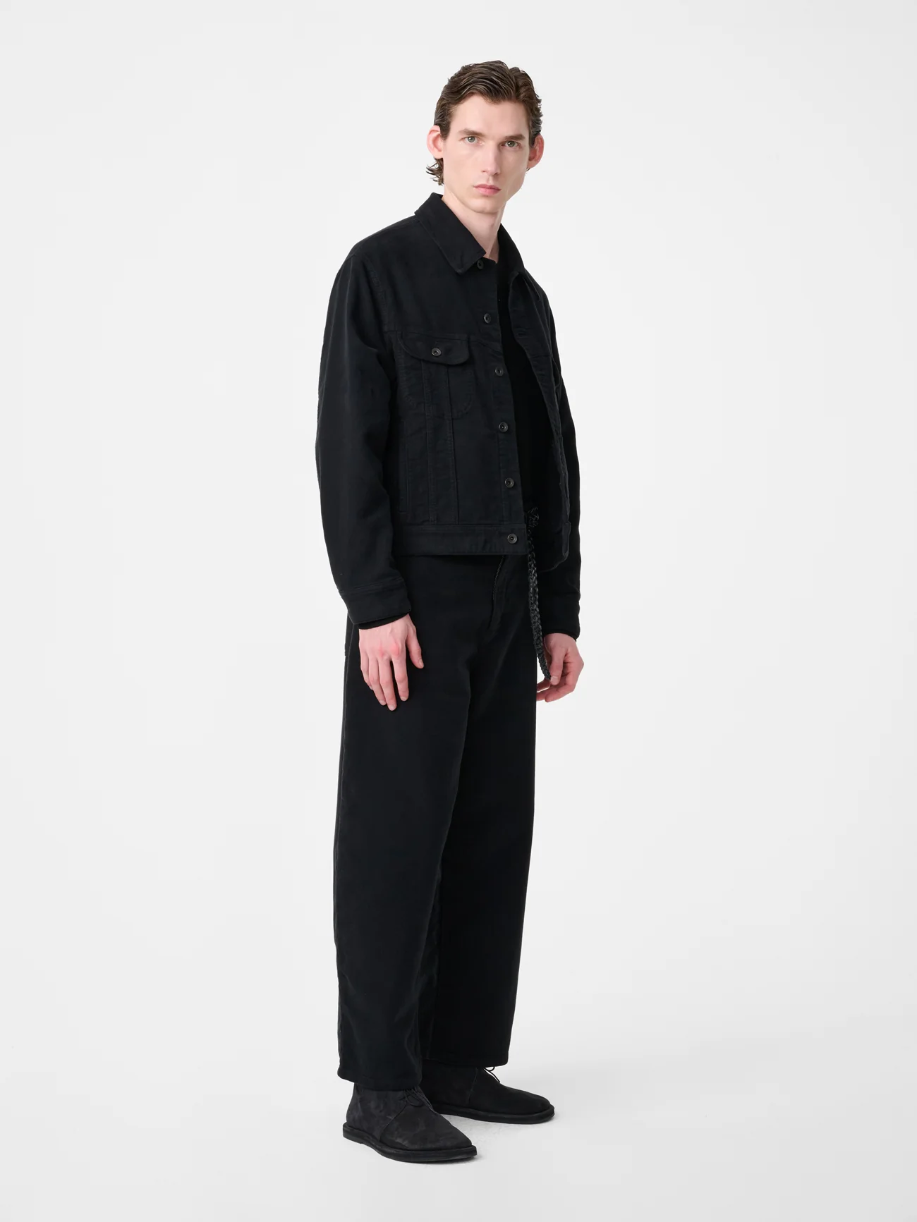 Derby Moleskin Jacket in Black - Image 3