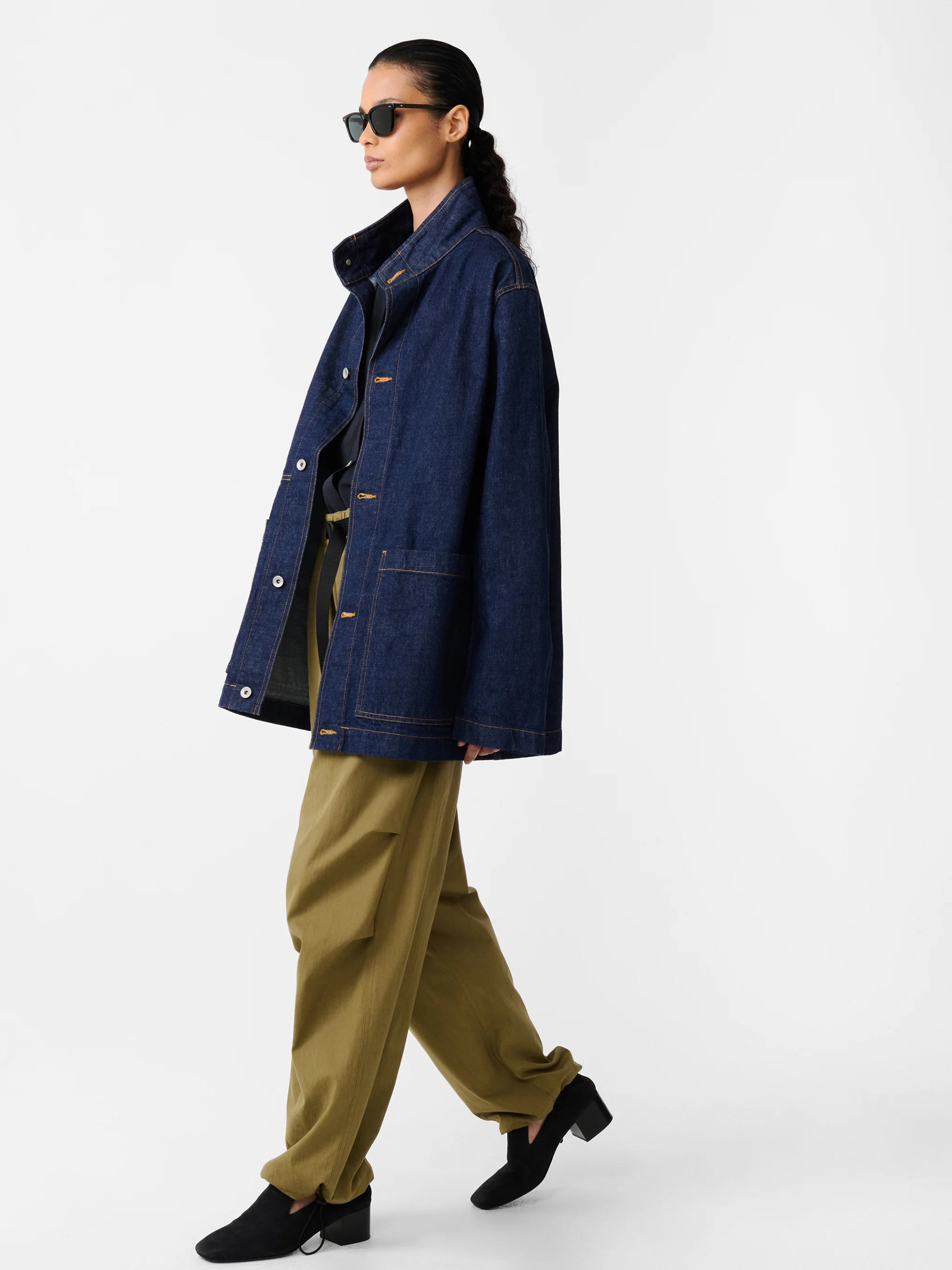 District Denim Jacket in Indigo Wash - Image 12
