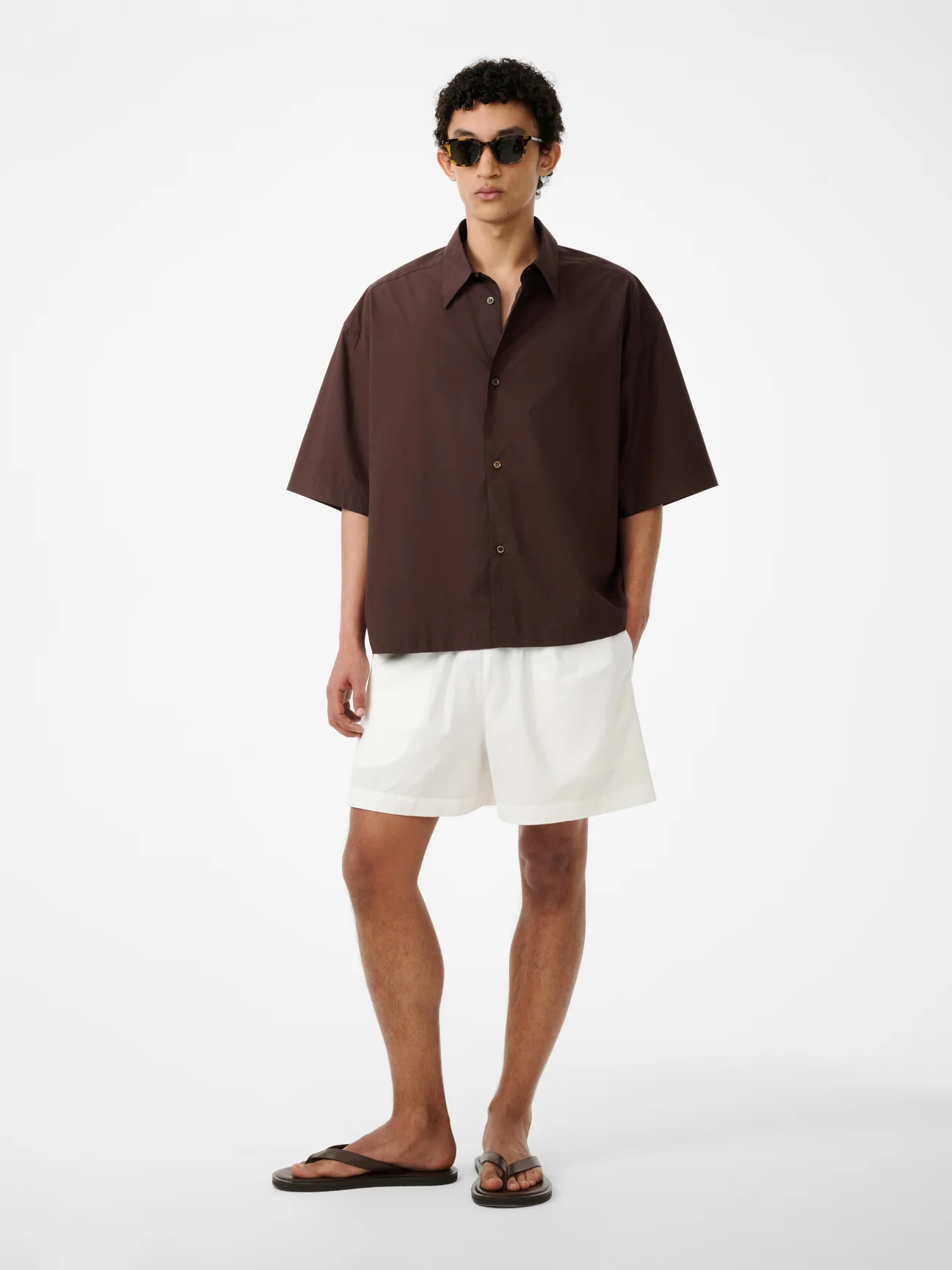 Elio Short in Optic White - Image 2