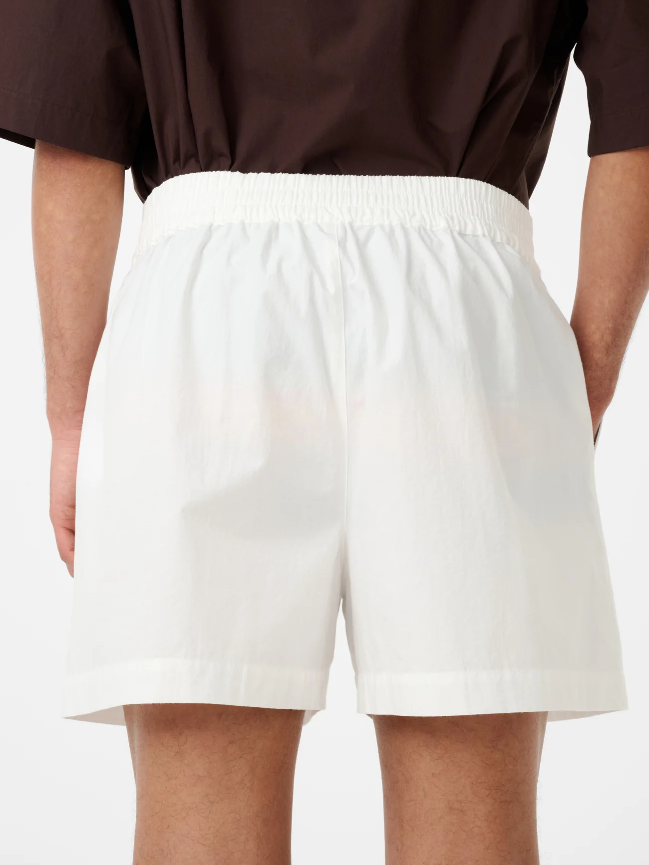 Elio Short in Optic White - Image 4