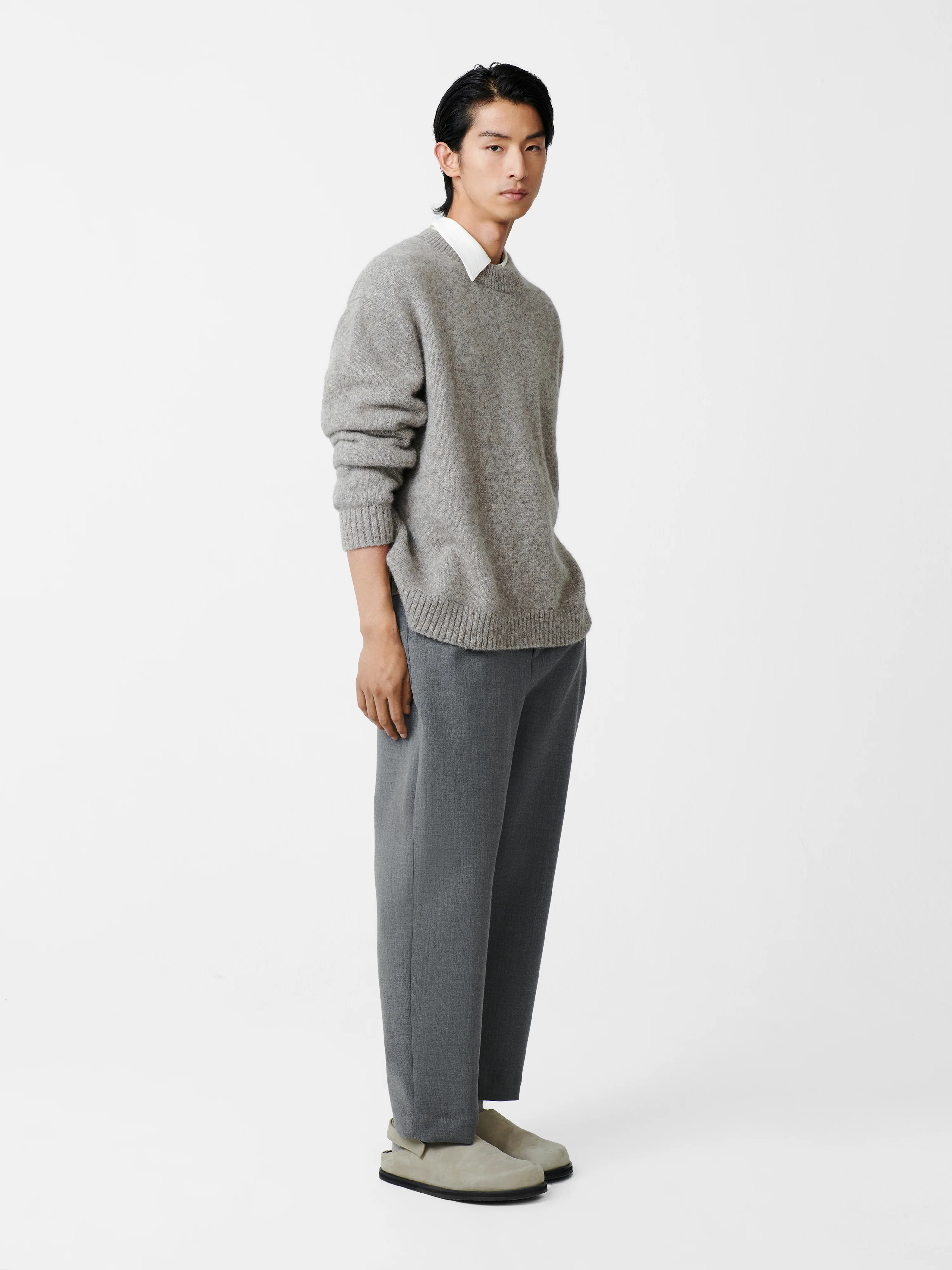 Ezra Pant in Grey Marl - Image 3