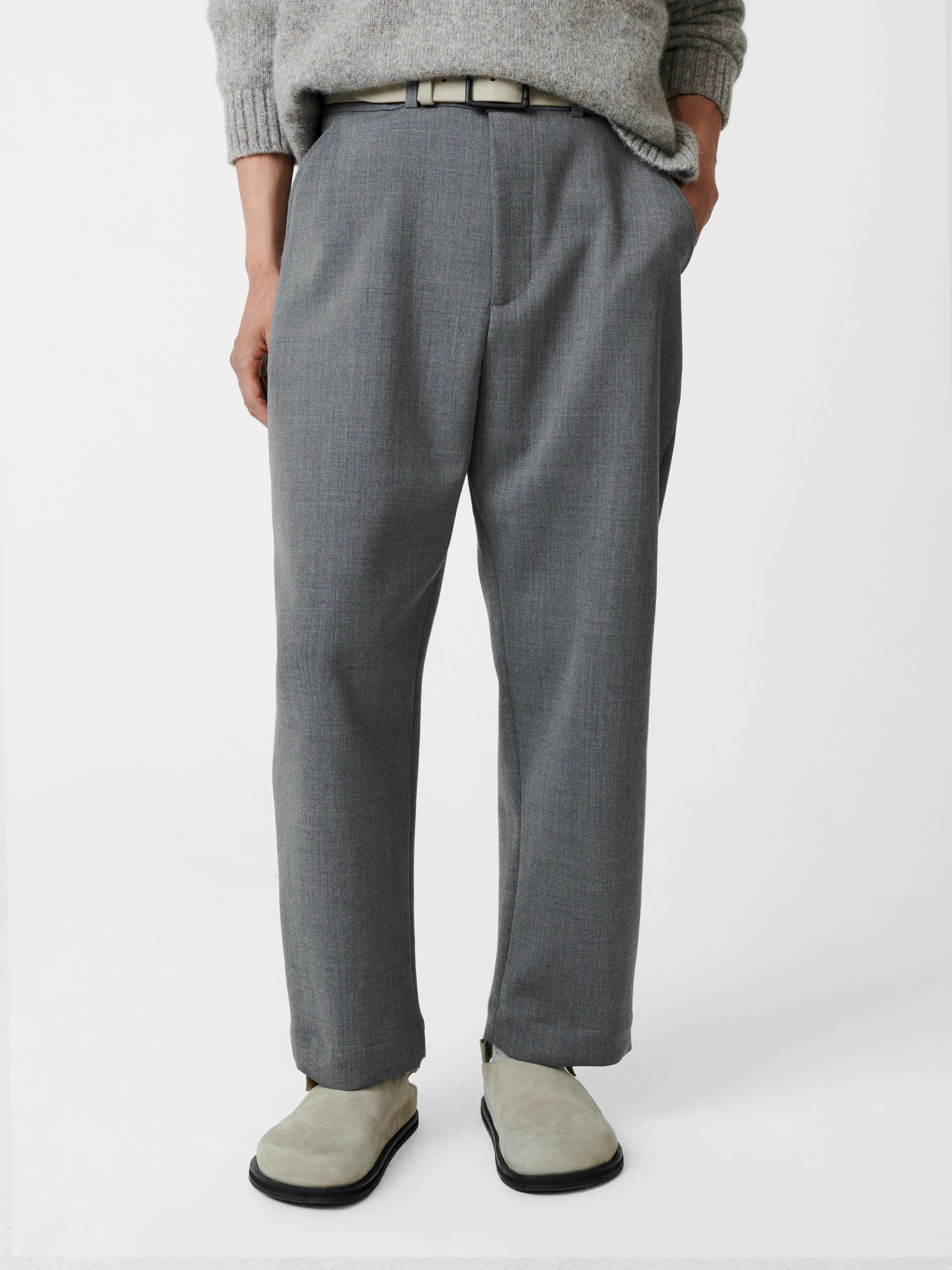 Ezra Pant in Grey Marl - Image 5
