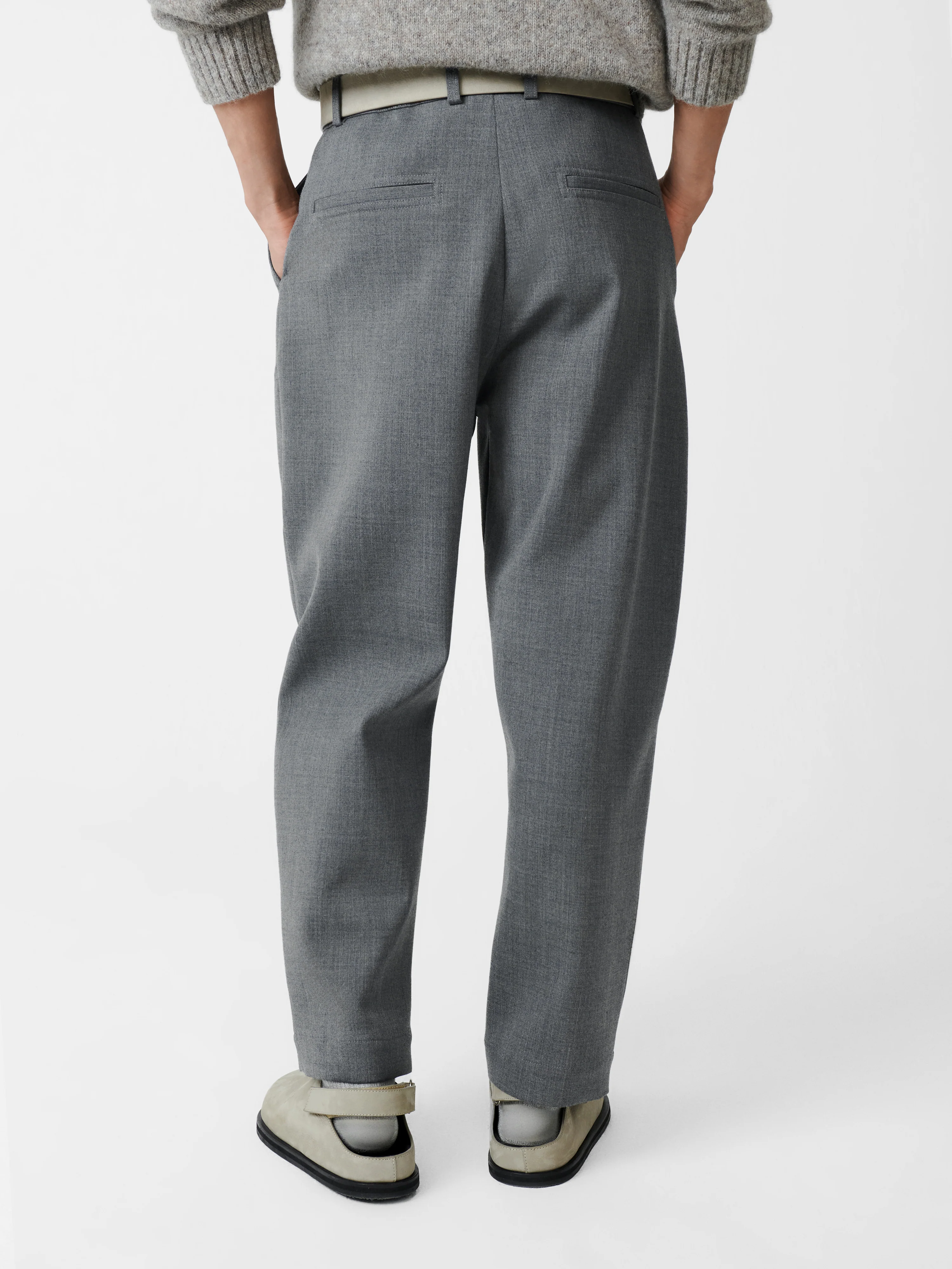 Ezra Pant in Grey Marl - Image 6