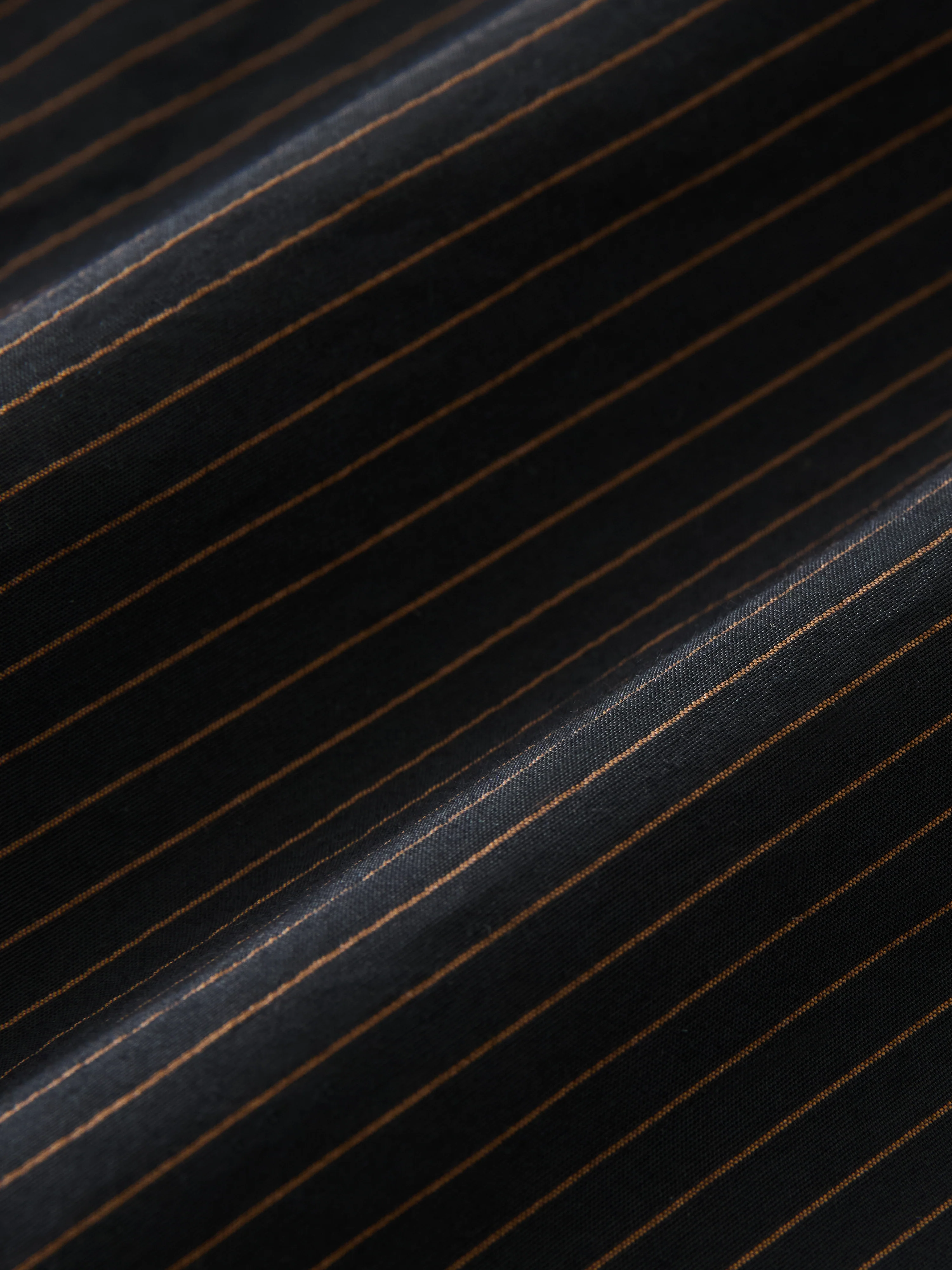 Faber Shirt in Darkest Navy / Almond Stripe - Image 9