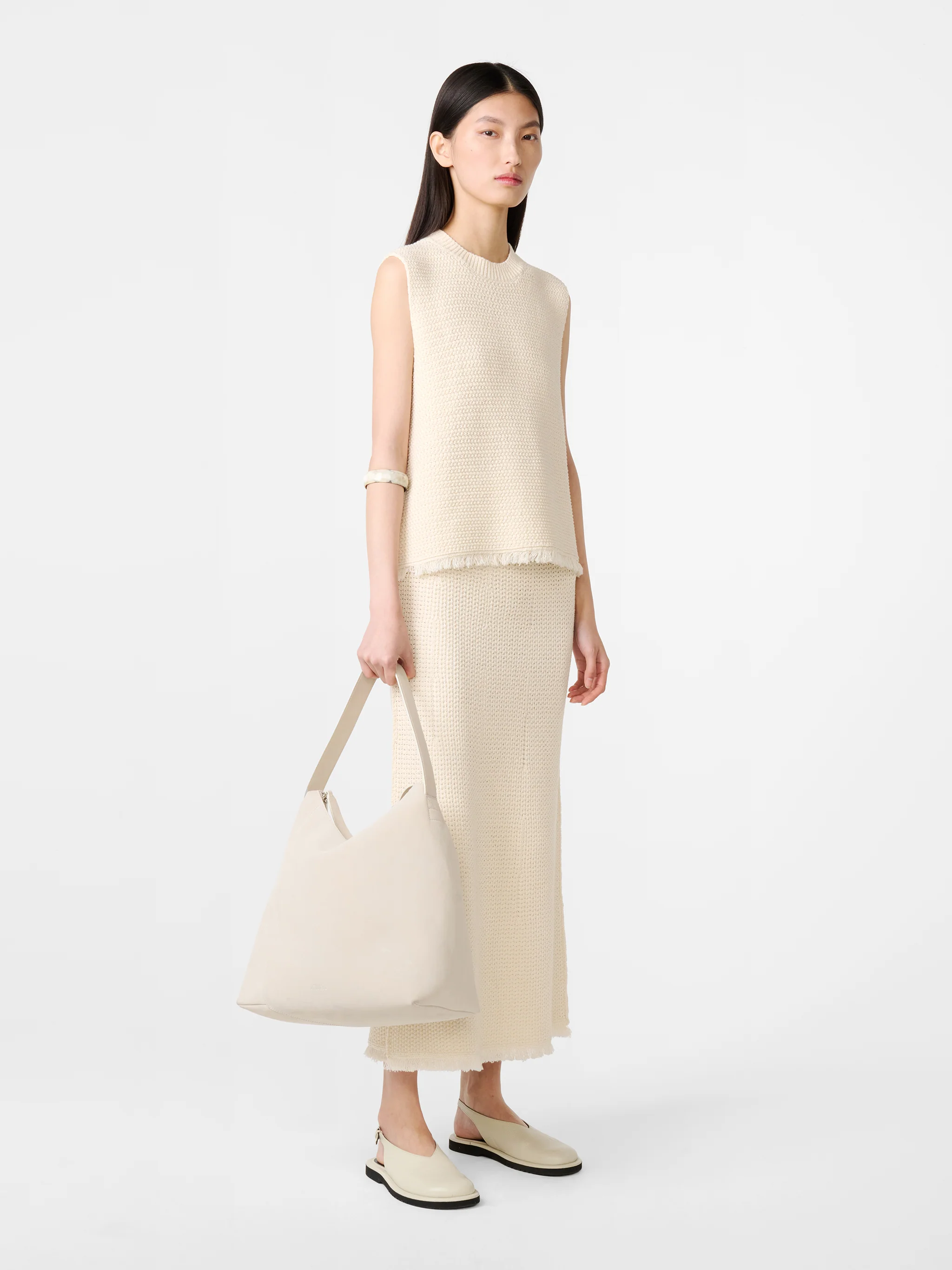 Fray Knit in Cream - Image 3
