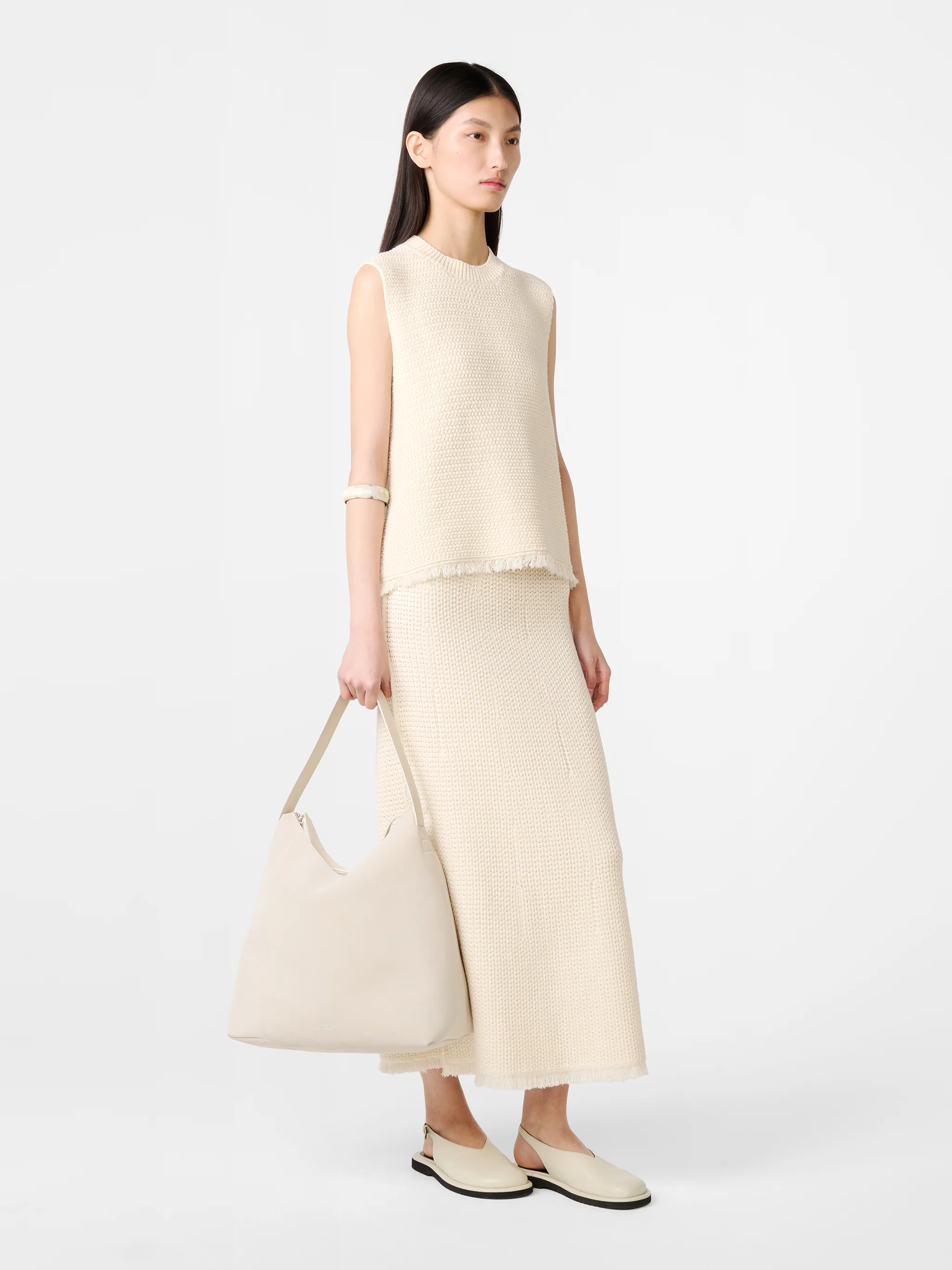 Fray Knit in Cream - Image 5