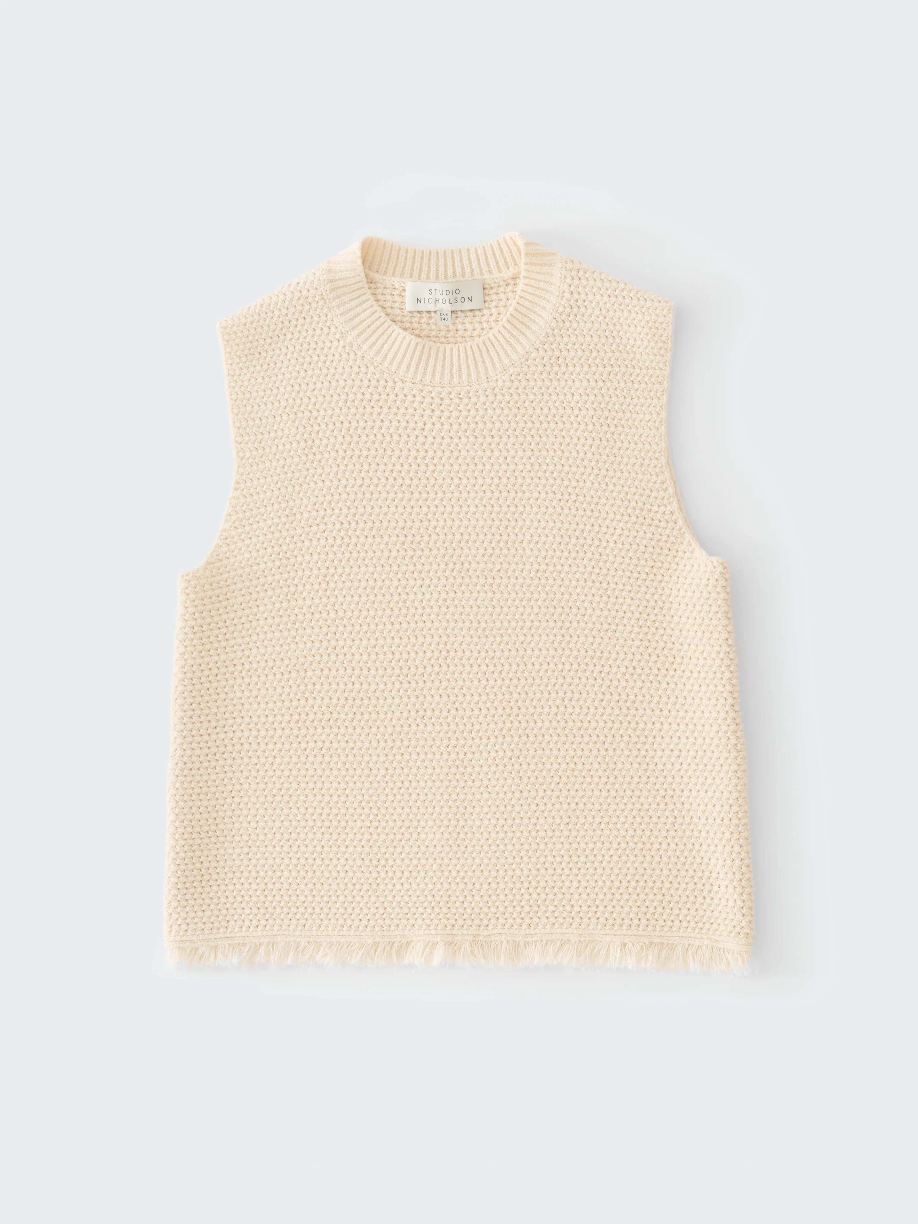 Fray Knit in Cream - Image 7