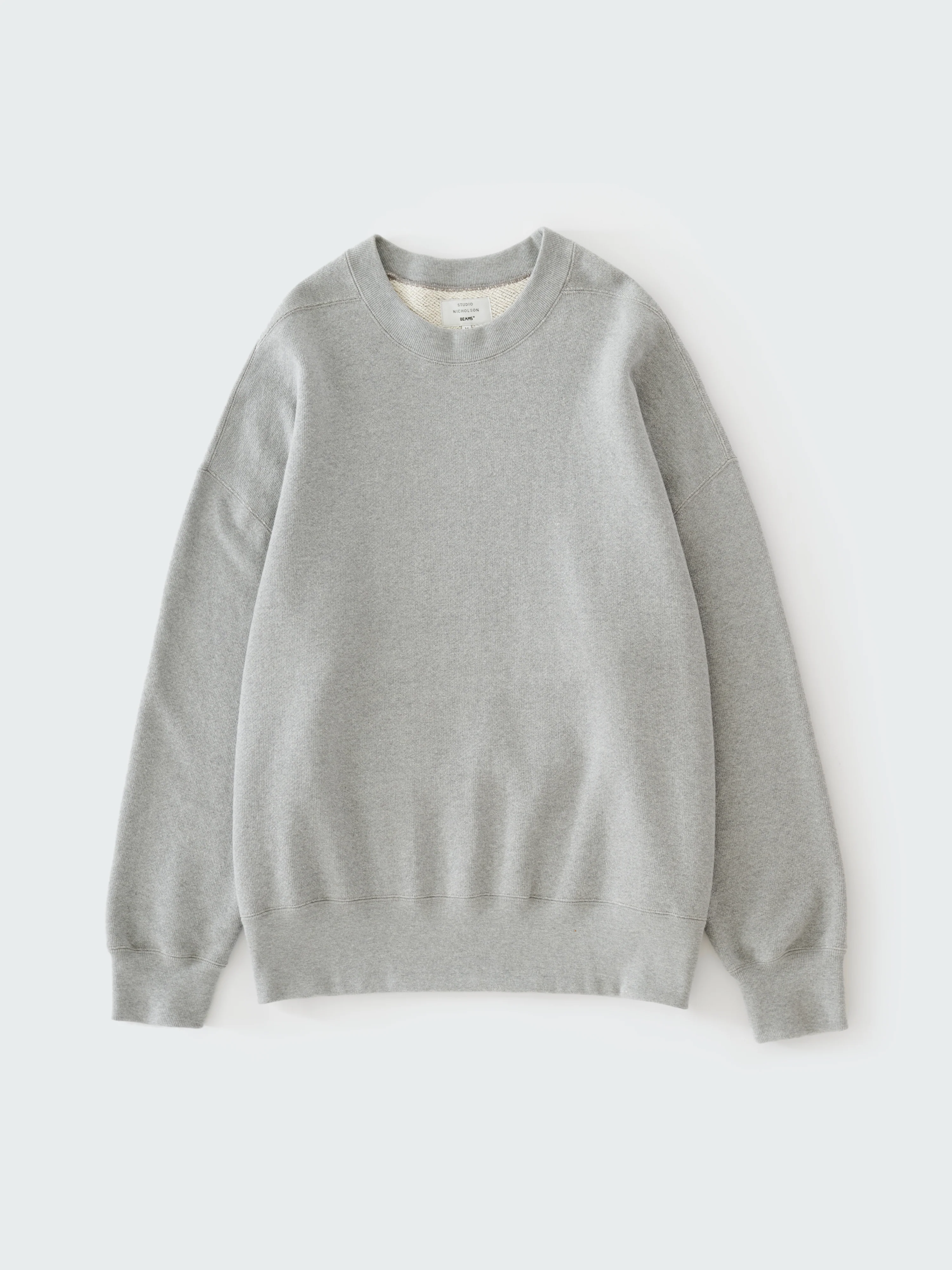 SN X BEAMS Plus Golightly Jersey in Grey Marl - Image 6