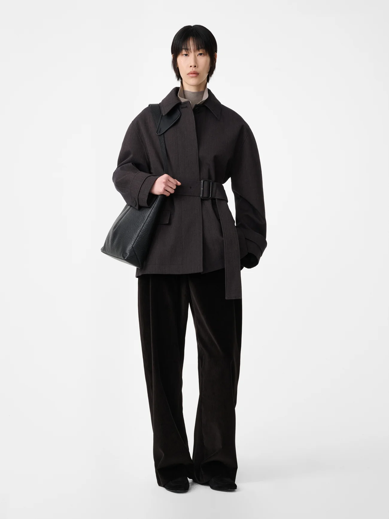 Grange Corduroy Wide Leg Pant in Espresso