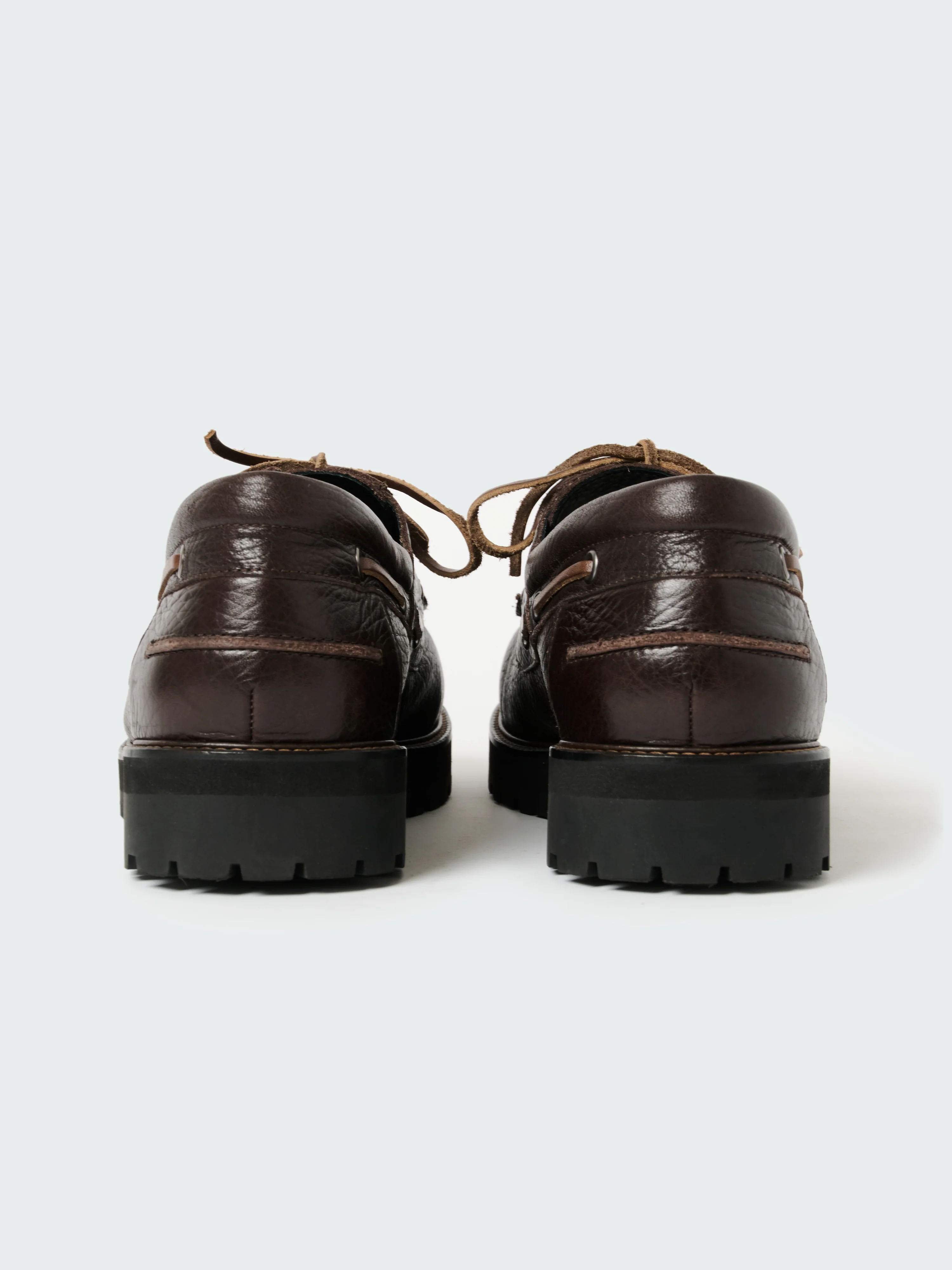 Guston Leather Shoe in Conker - Image 4