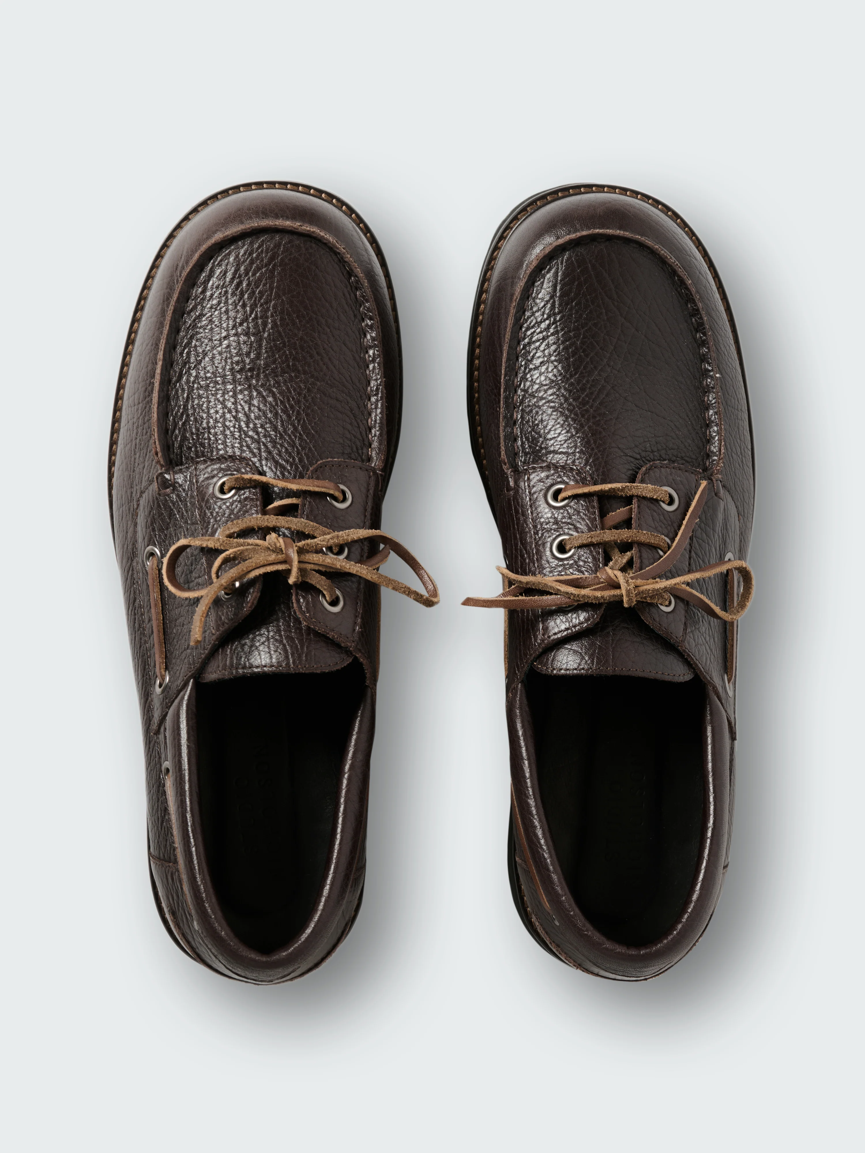 Guston Leather Shoe in Conker - Image 6