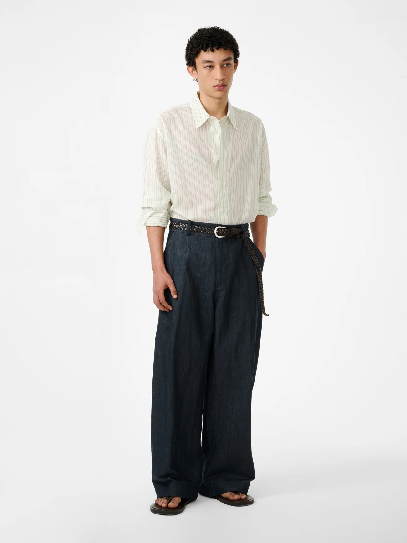Hal Shirt in Parchment Stripe - Image 3