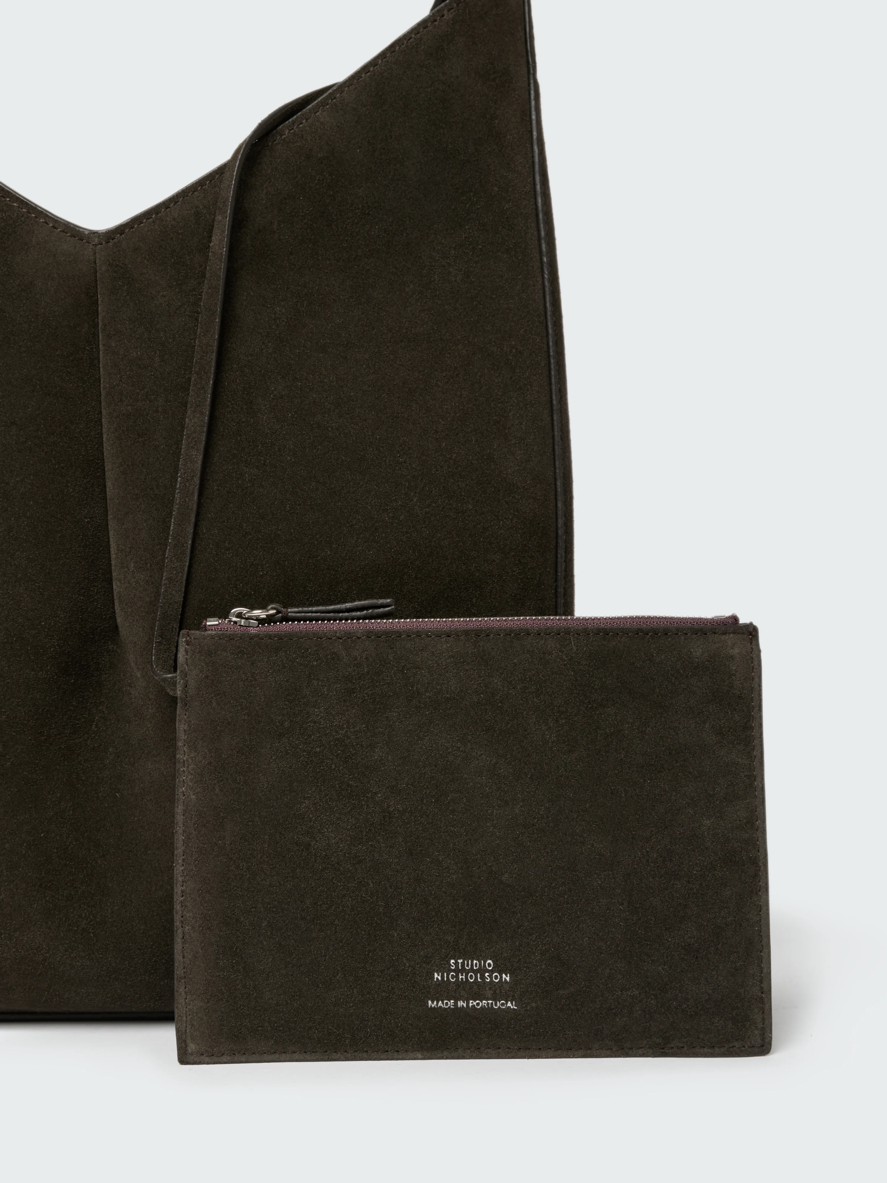 Hoho Suede Bag in Ebony - Image 8