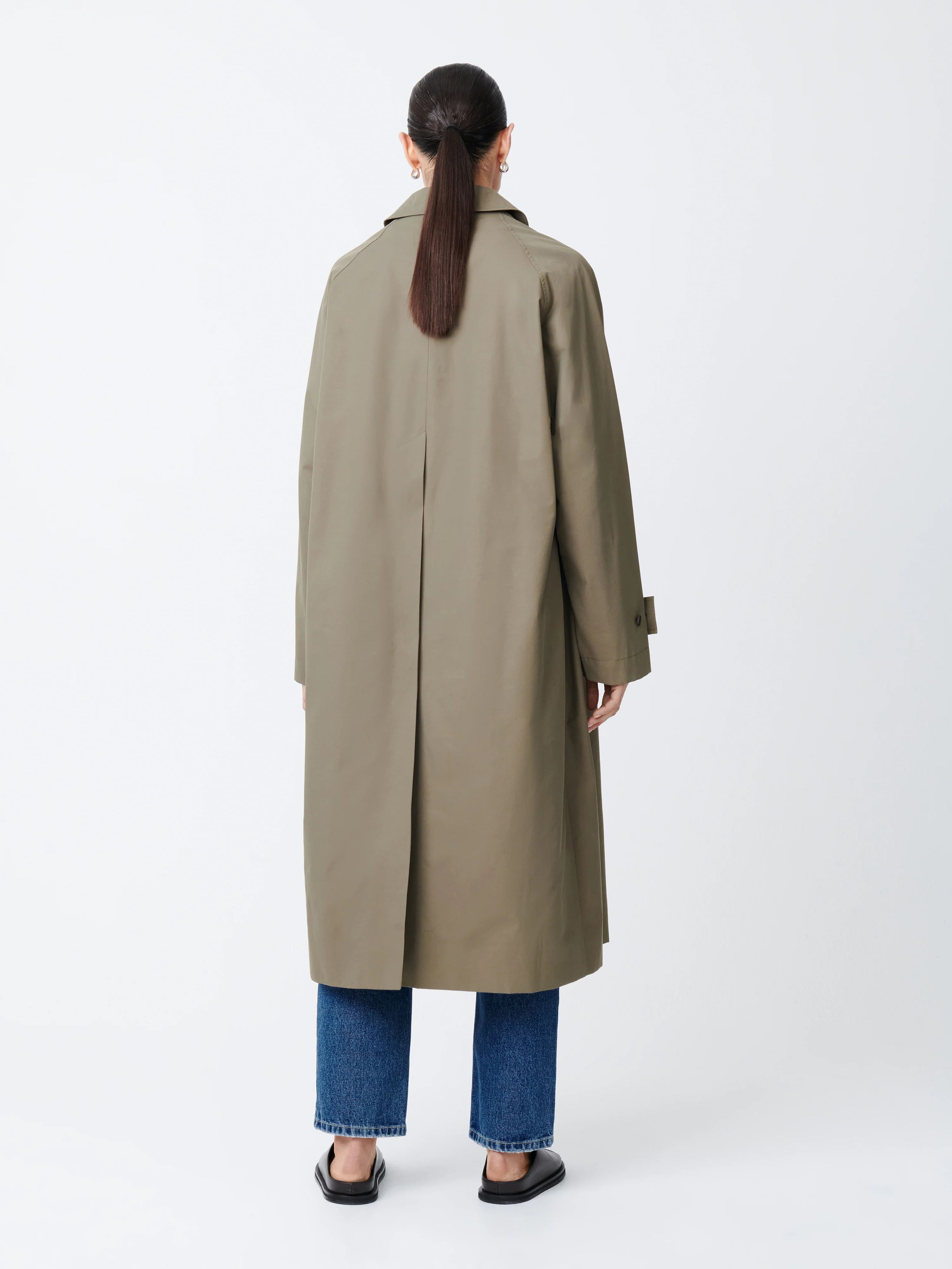 Holin Technical Cotton Trench in Dark Dusk - Image 4