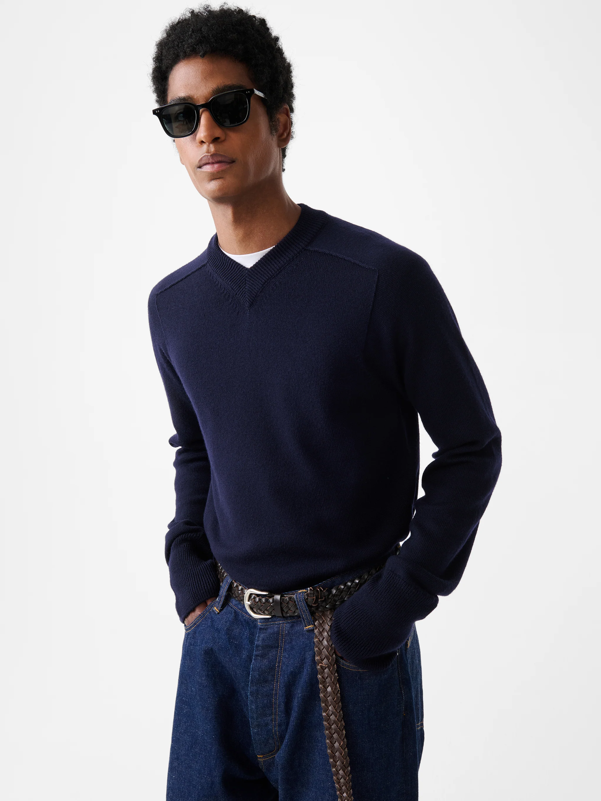 Inverness Knit in Navy - Image 3