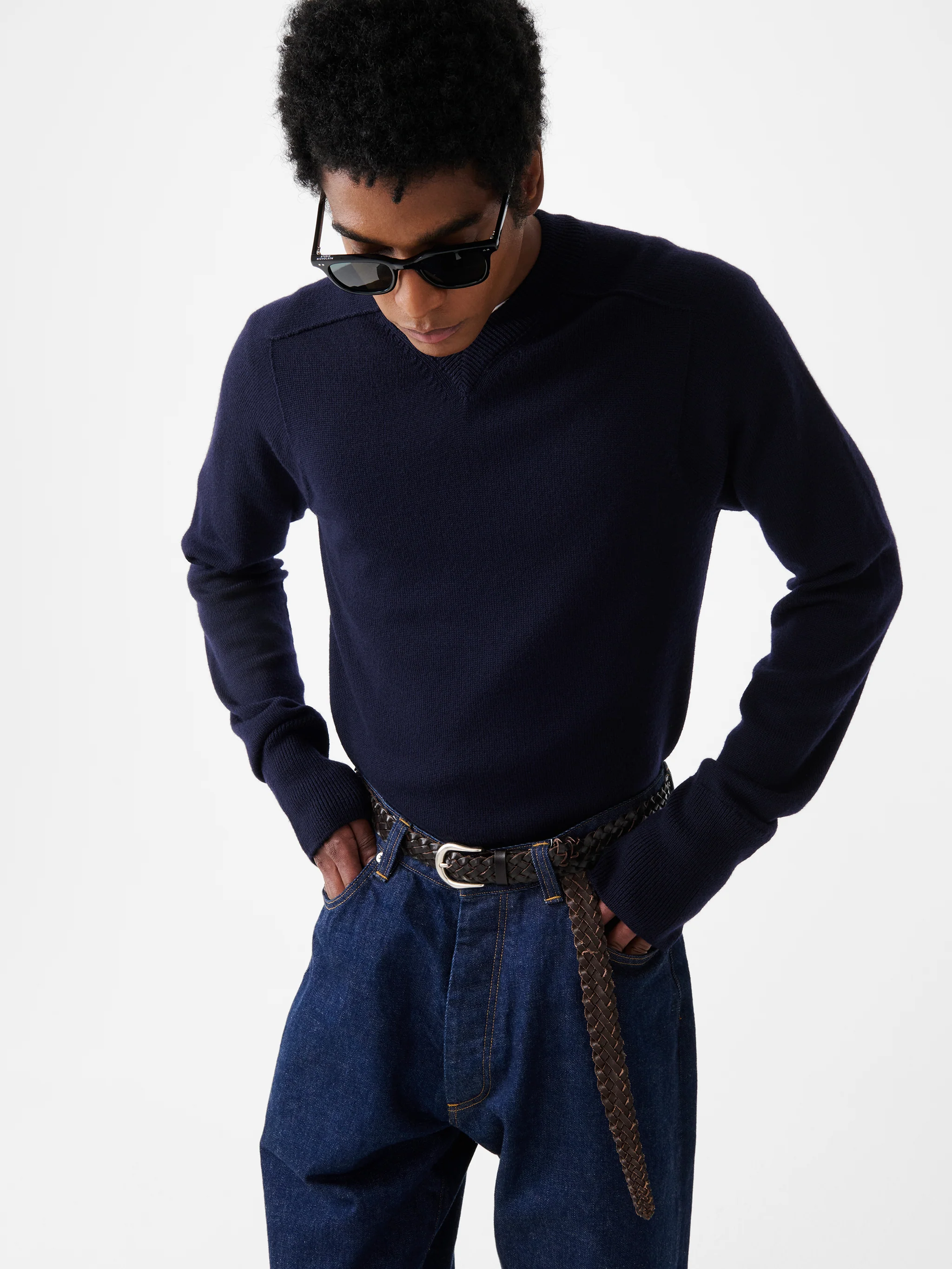 Inverness Knit in Navy - Image 7