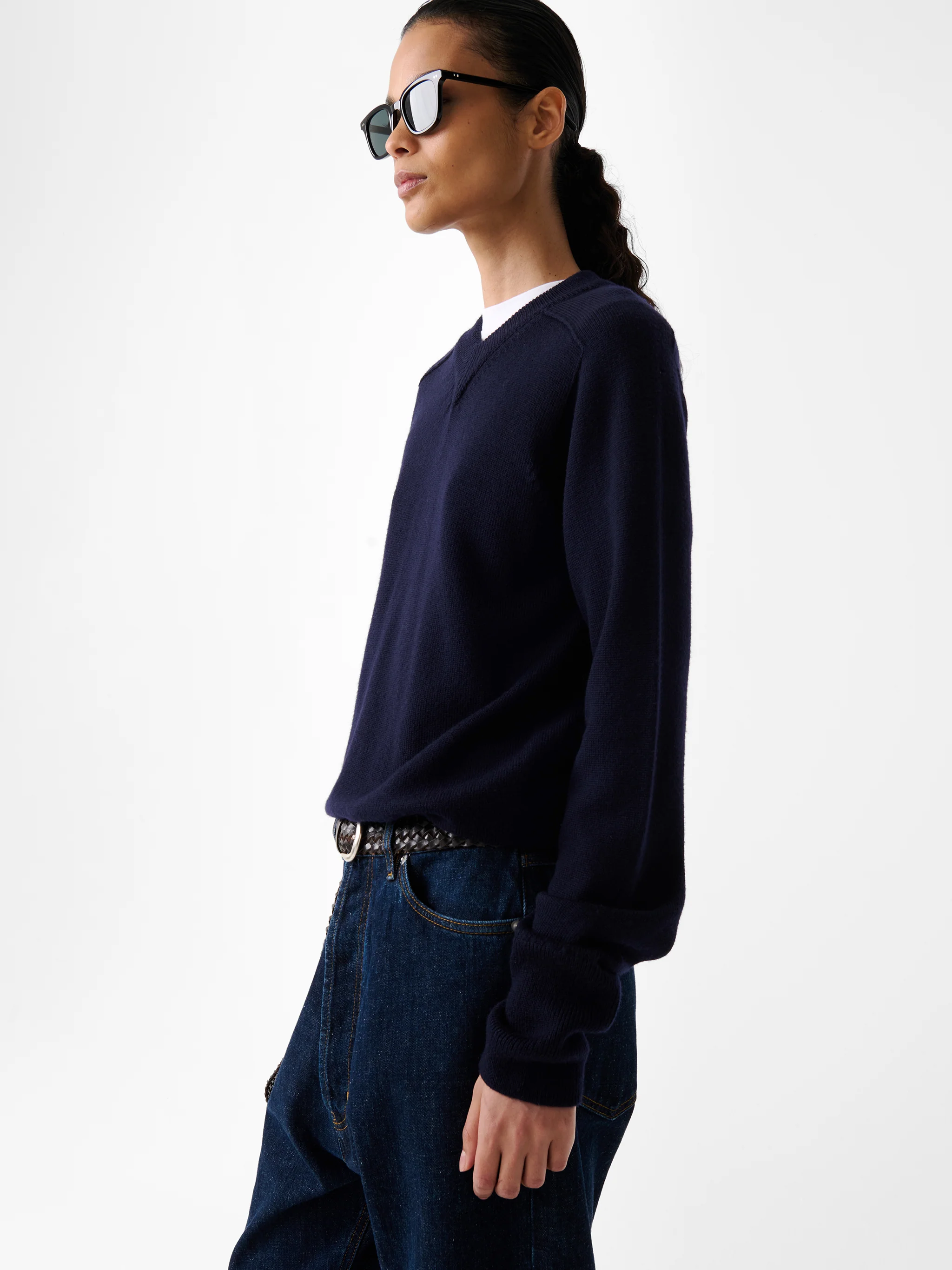 Inverness Knit in Navy - Image 9