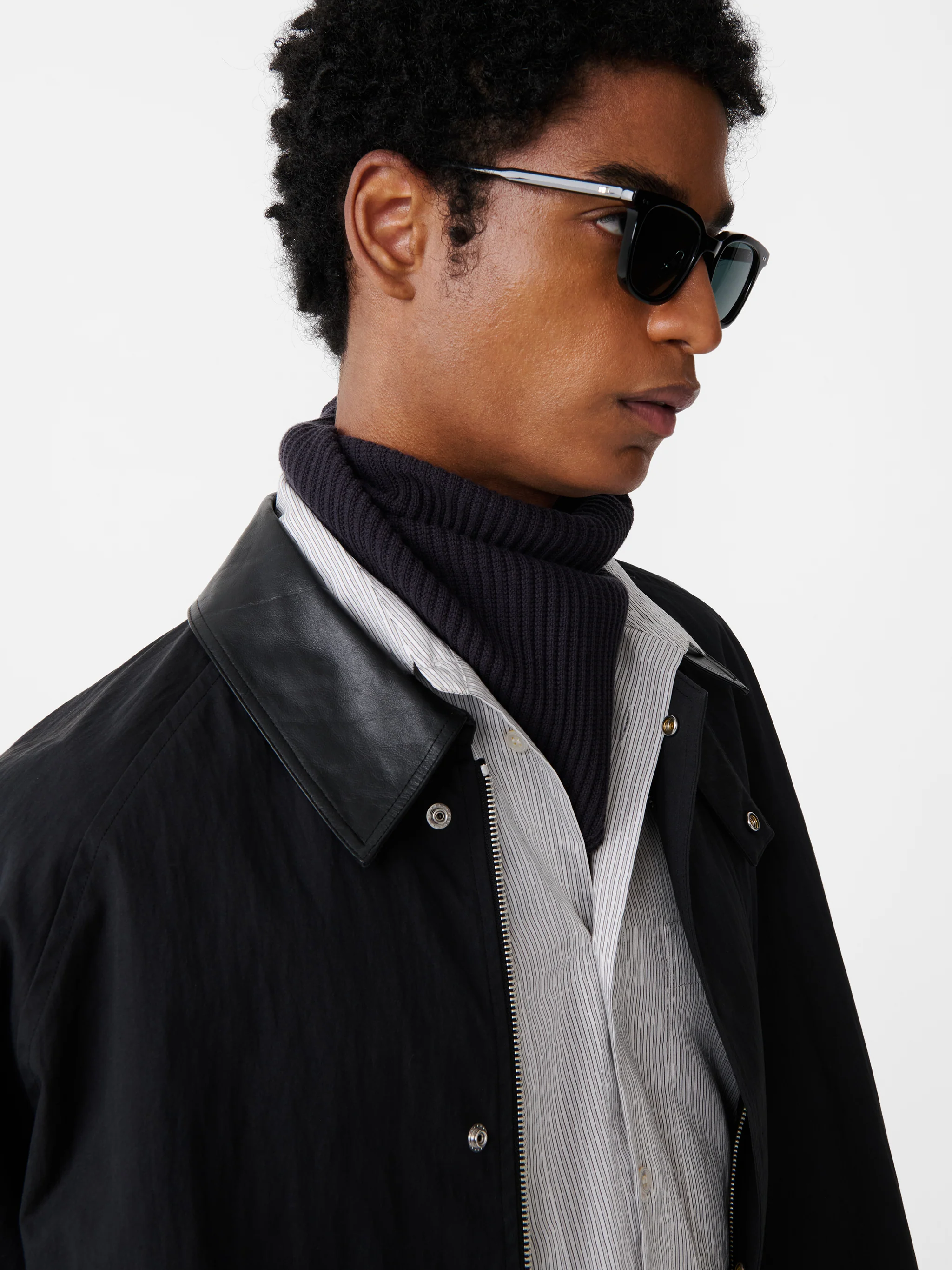 Isos Knit Scarf in Pewter - Image 3