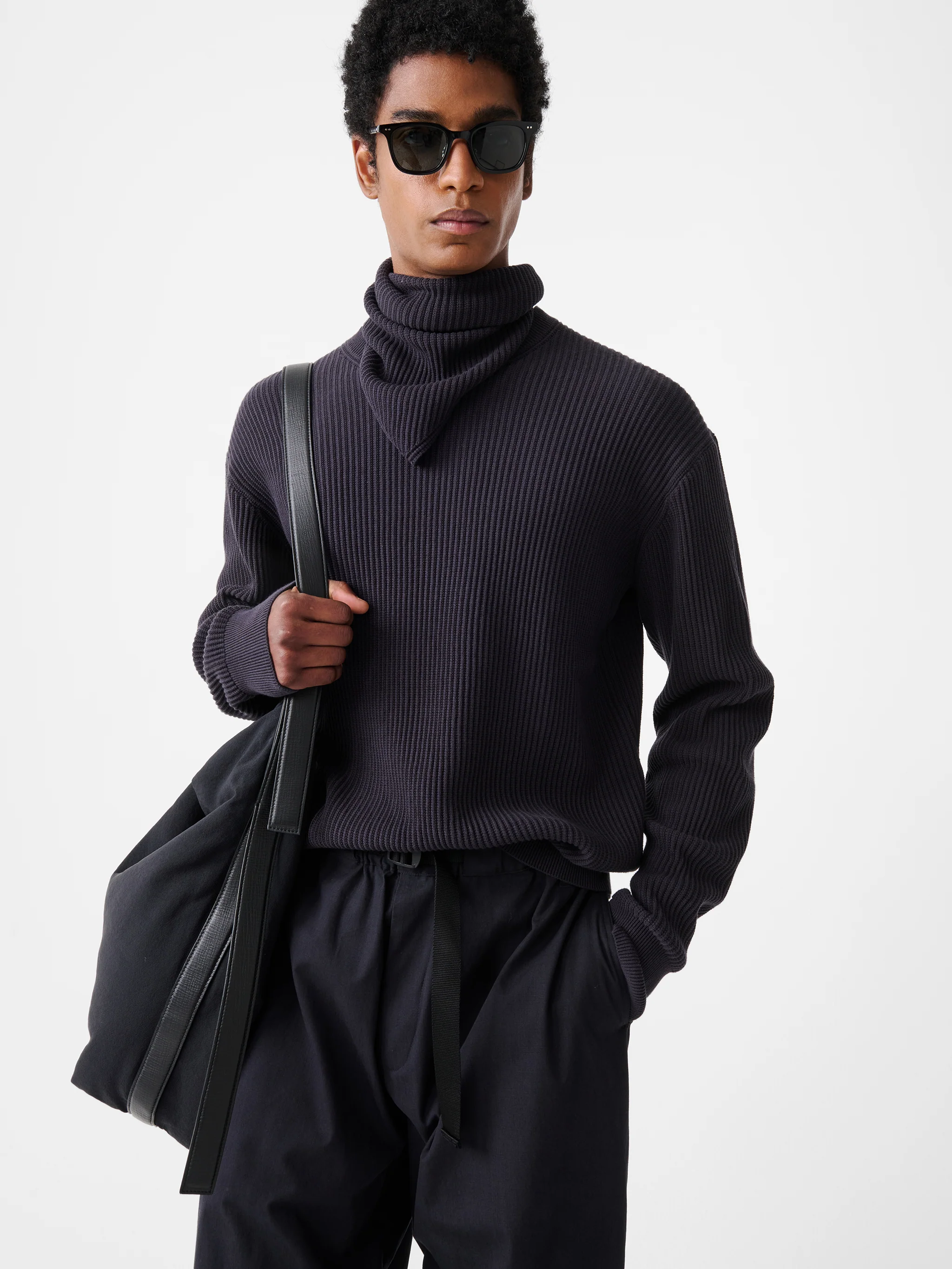 Isos Knit Scarf in Pewter - Image 4