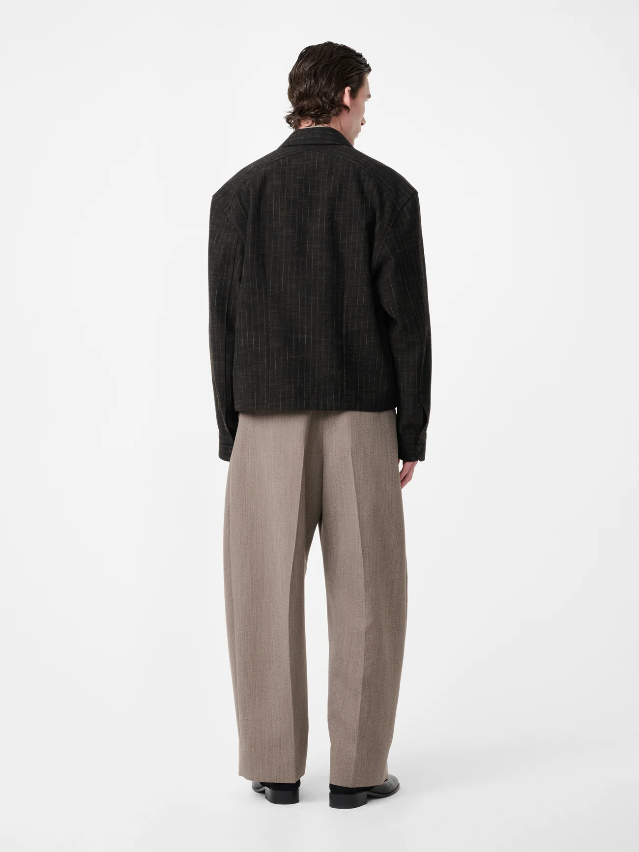 Kelver Jacket in Peat Stripe - Image 4