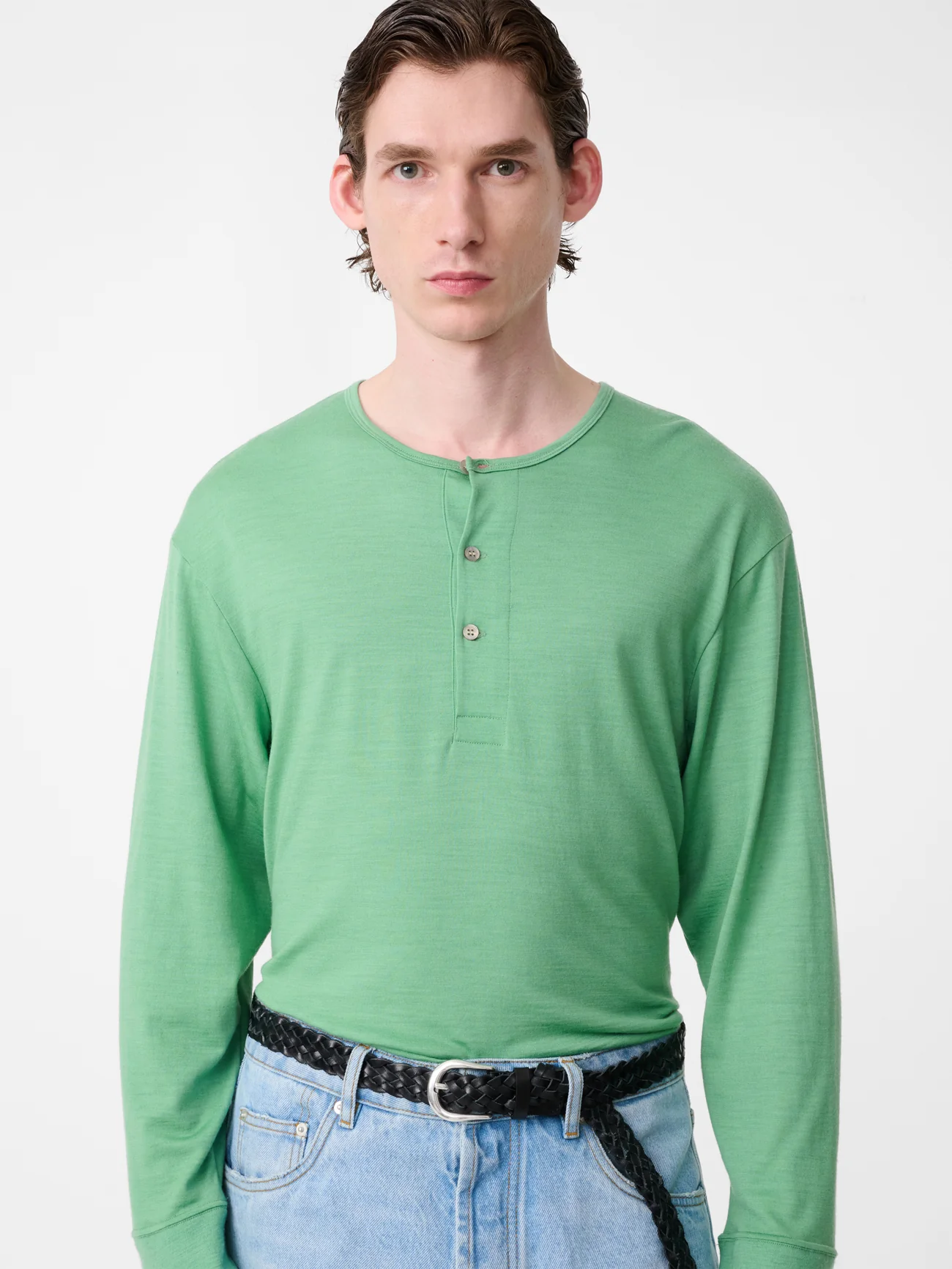 Kuyto Long Sleeve Jersey in Apple - Image 2